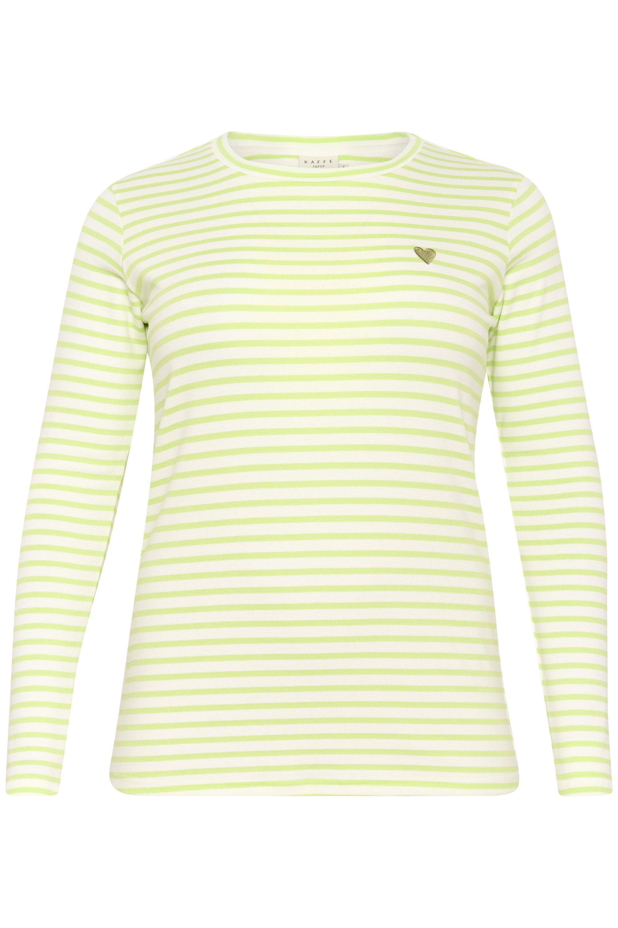 KAFFE Curve Langarmbluse Langarm-Shirt KClia Große günstig online kaufen
