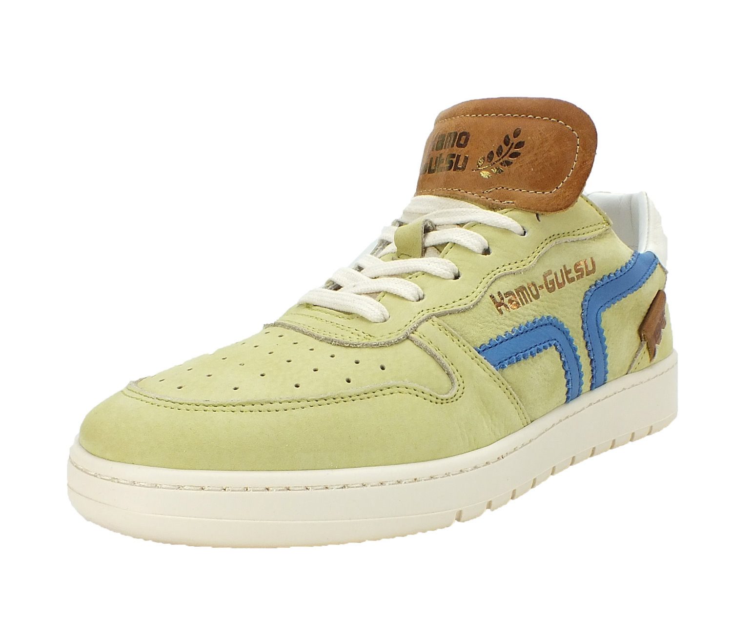 Kamo-Gutsu Damen Leder Halbschuhe Sneaker Wechselfussbett