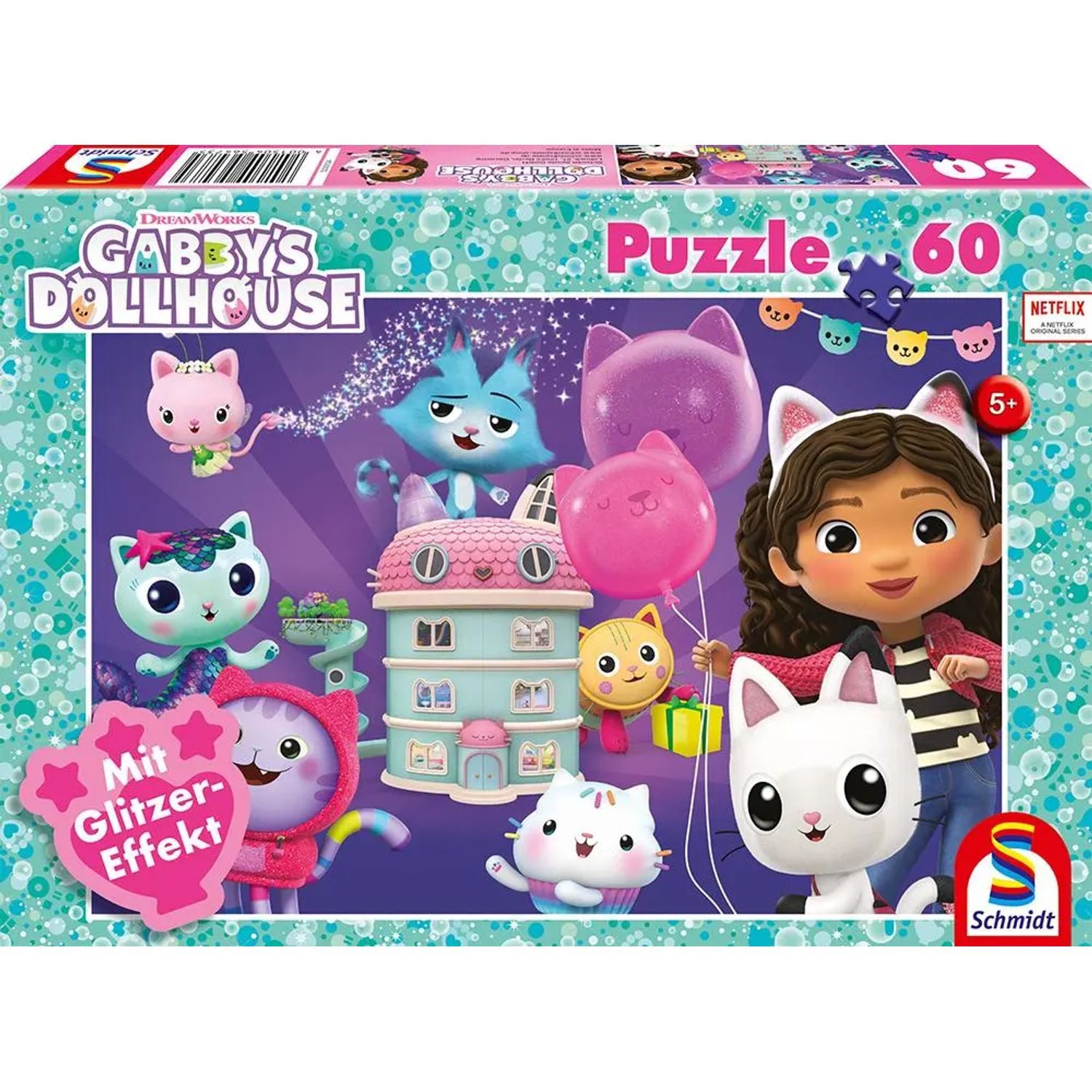 Schmidt Spiele Puzzle Geburtstagsfeier im Puppenhaus, 60 Teile, 60 Puzzleteile