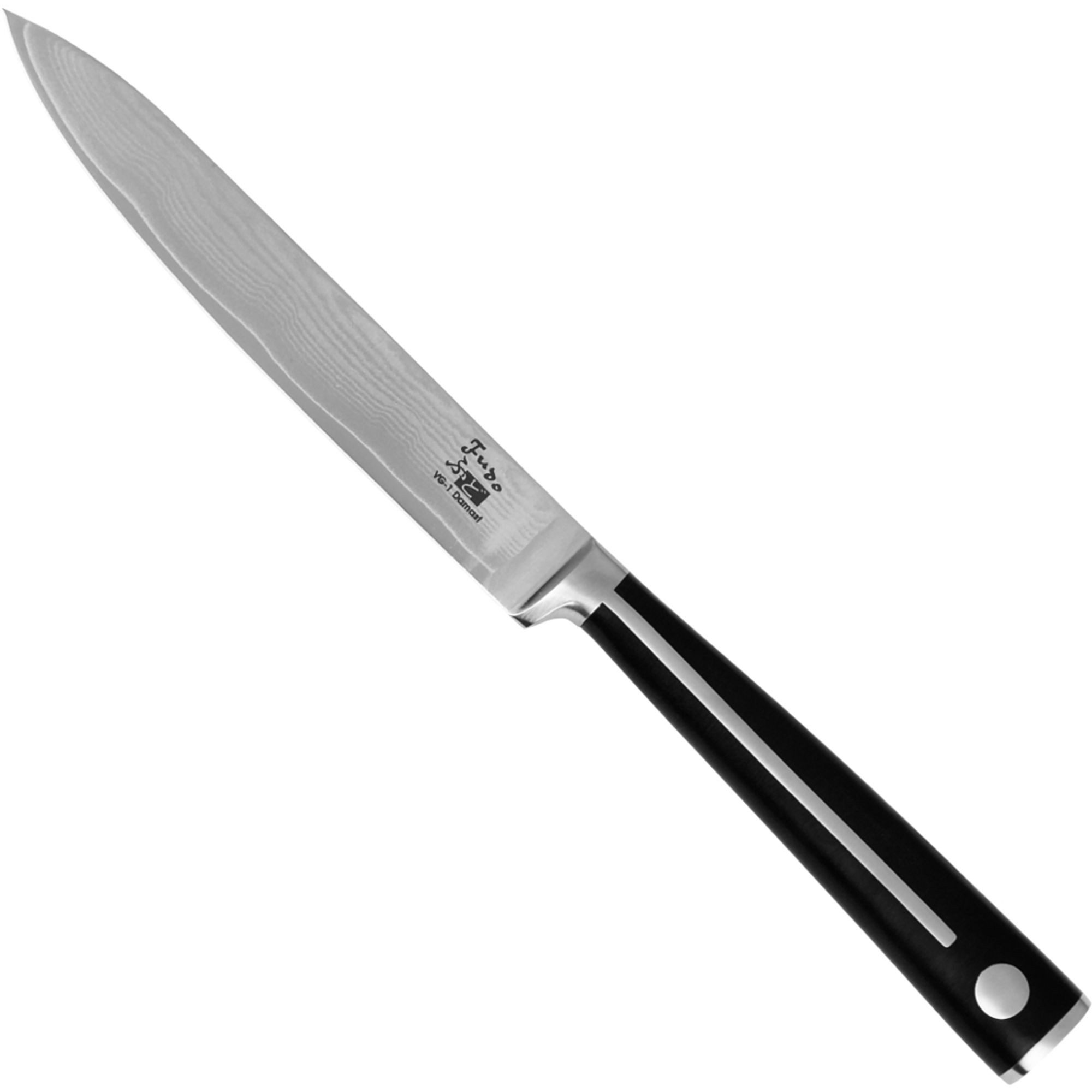 Haller Messer Universalküchenmesser Fudo Kochmesser, VG-1-Damast, 13 cm