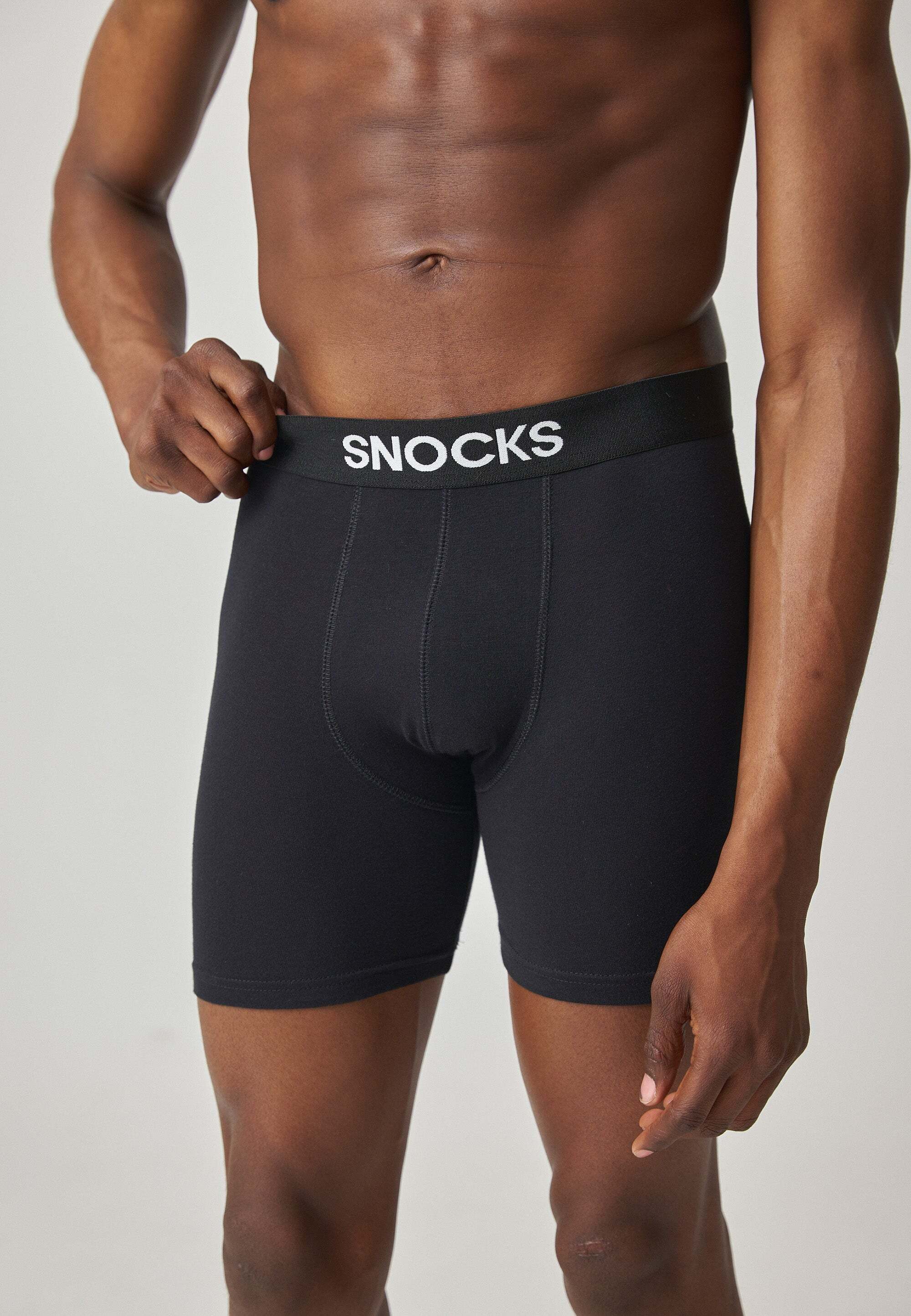 SNOCKS Boxershorts Enge Unterhosen mit längerem Bein (3-St) aus Modal (TENCEL) Enge Herren Unterhose mit längerem Bein