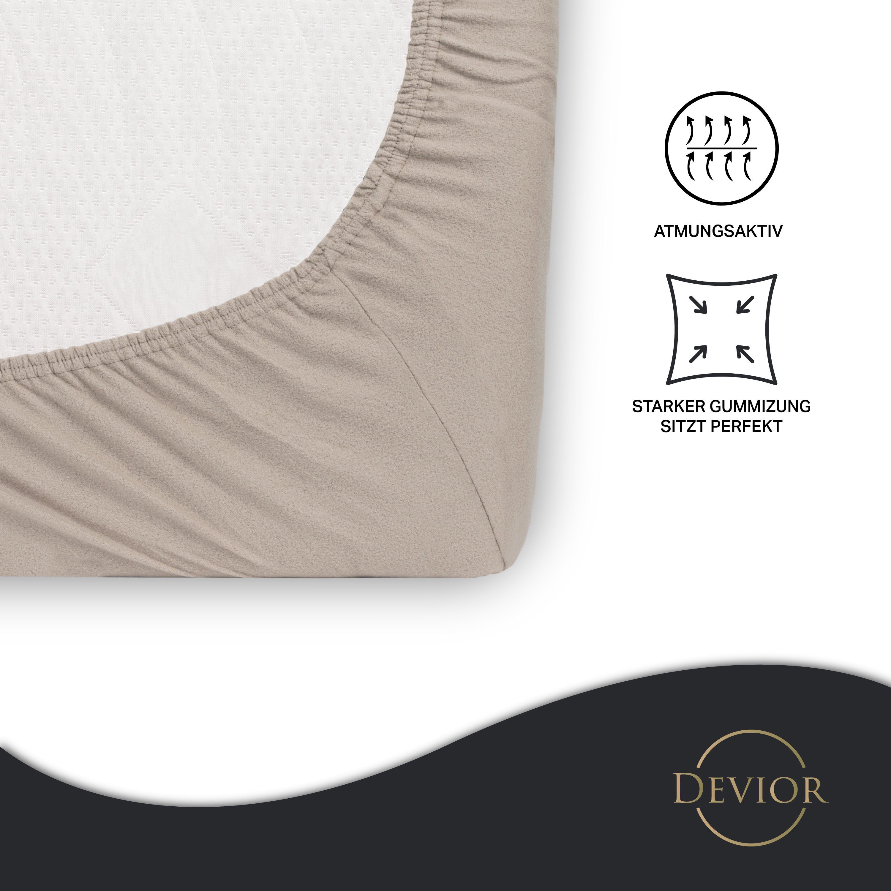 Devior Spannbettlaken Spannbetttuch Bettlaken Winter Flausch günstig online kaufen