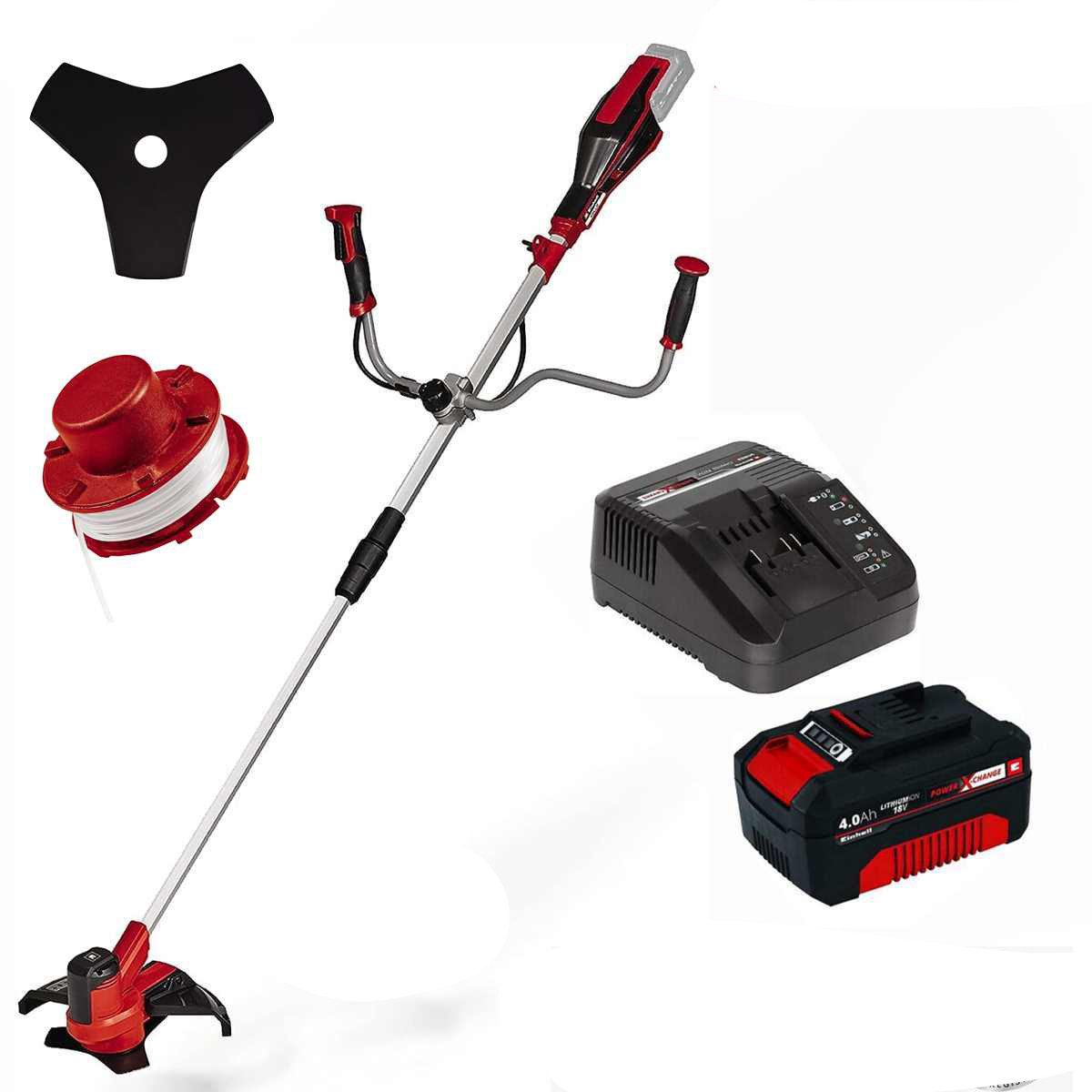 Einhell Akku-Motorsense Akku-Sense AGILLO 18/200 Akku 4.0 Ah + Ladegerät 18V Messer + Faden