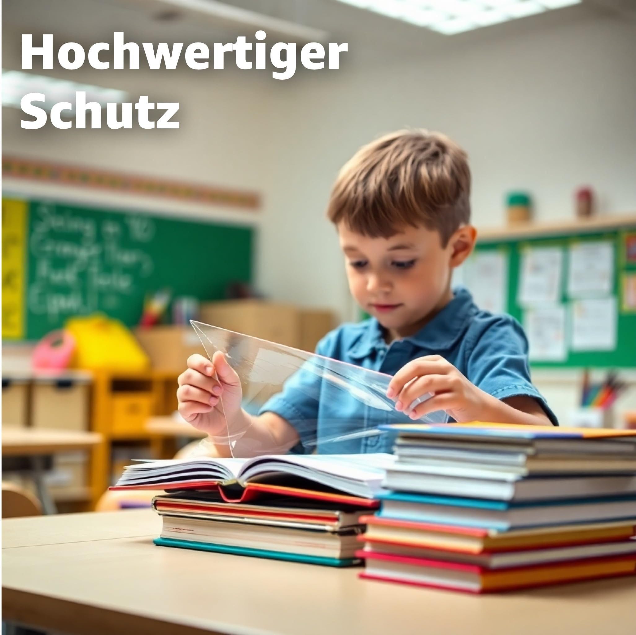 Bürogenie Schulheft 20x Buchumschlag klar & transparent Umschlag & Hefthülle Buchschoner, strapazierfähig