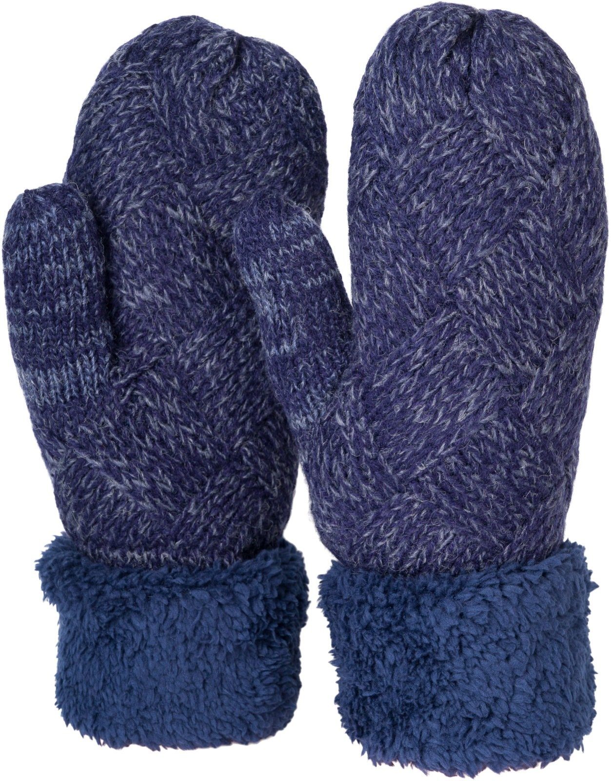 styleBREAKER Fäustlinge Strickhandschuhe Fäustlinge mit Rauten günstig online kaufen