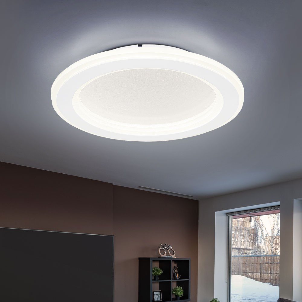 LED Crystal-Stand Deckenleuchte, Effekt etc-shop Deckenlampe D LED Wohnzimmerleuchte Deckenleuchte