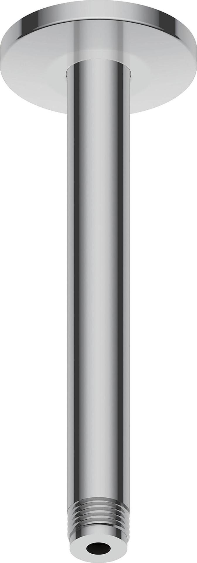 Duscharmatur Deckenanschluß runde Rosette 200 mm Chrom Brausearm