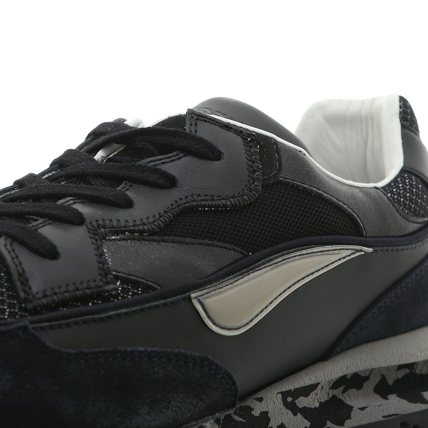 HIDNANDER Threedome Sneaker Glatt- sowie Wildleder,Plateausohle