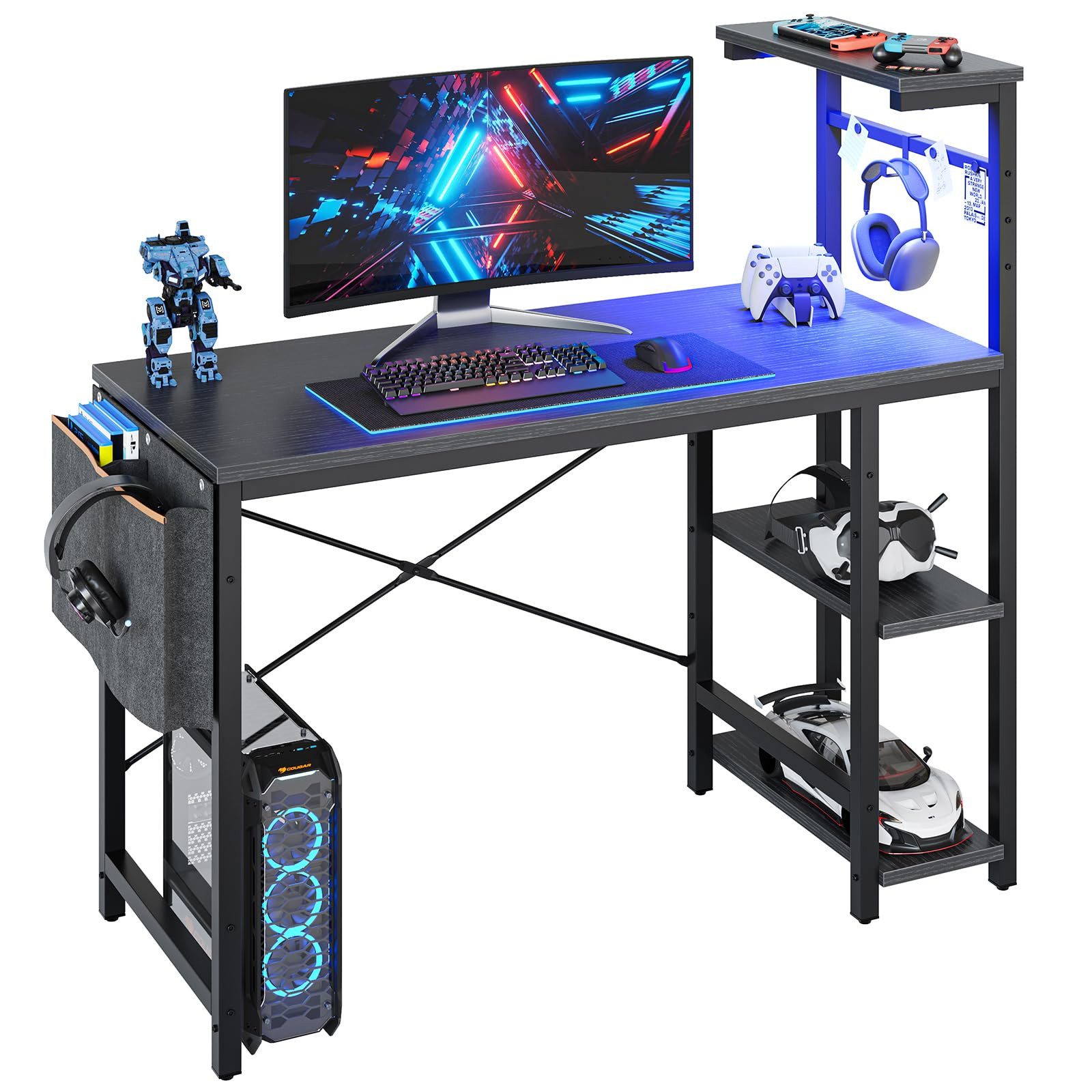 Bestier Computertisch Gamingtisch, Computertisch mit LED günstig online kaufen