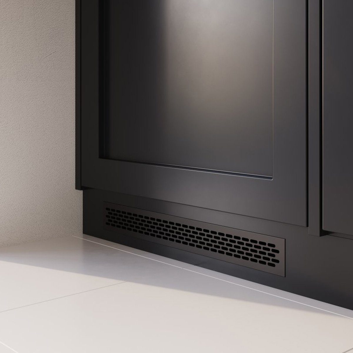 MS Beschläge Lüftungsgitter Belüftungsgitter Alu Stegblech 60x484mm Türlüftung