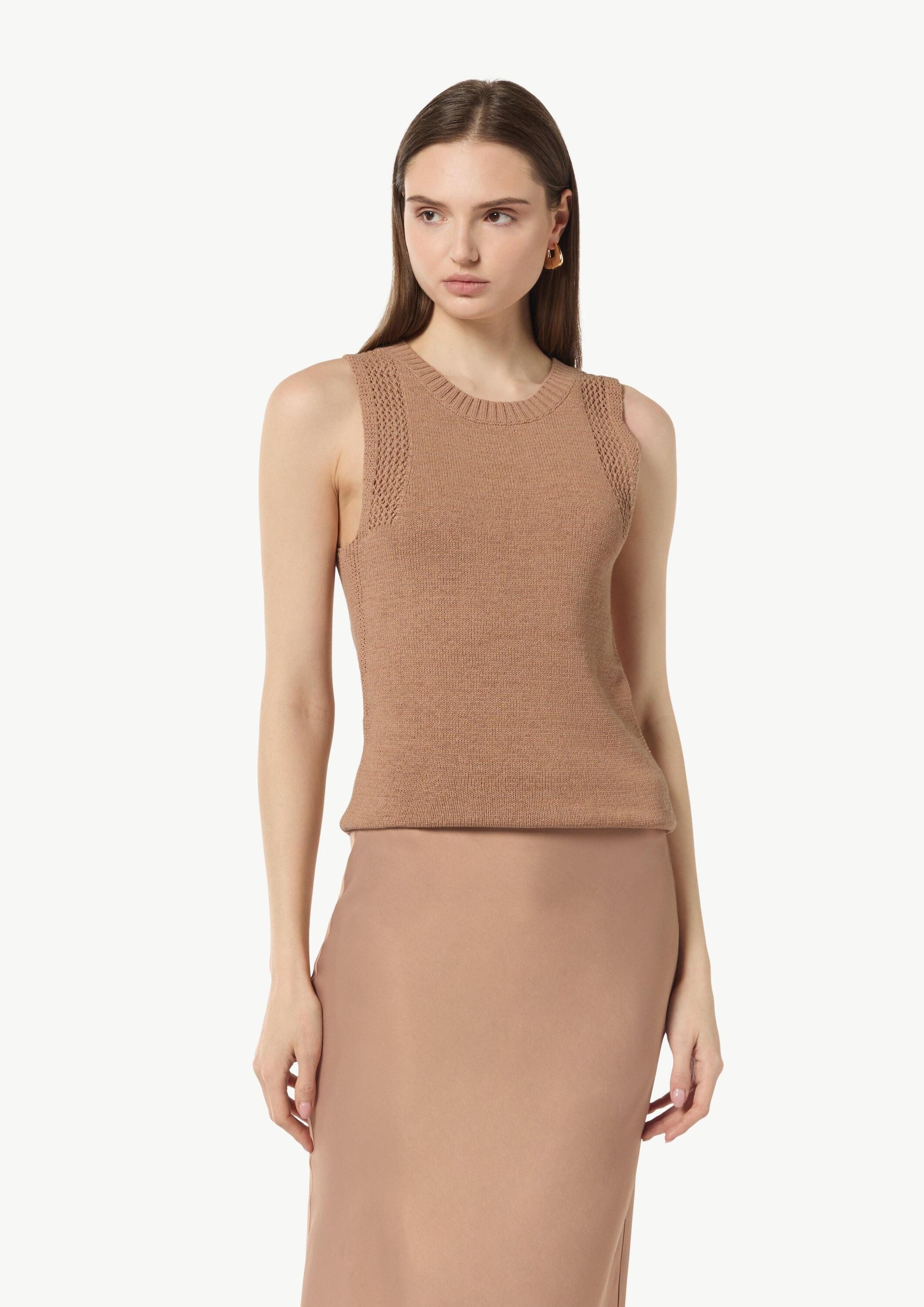 comma Rundhalspullover Strickpullunder (1-tlg)