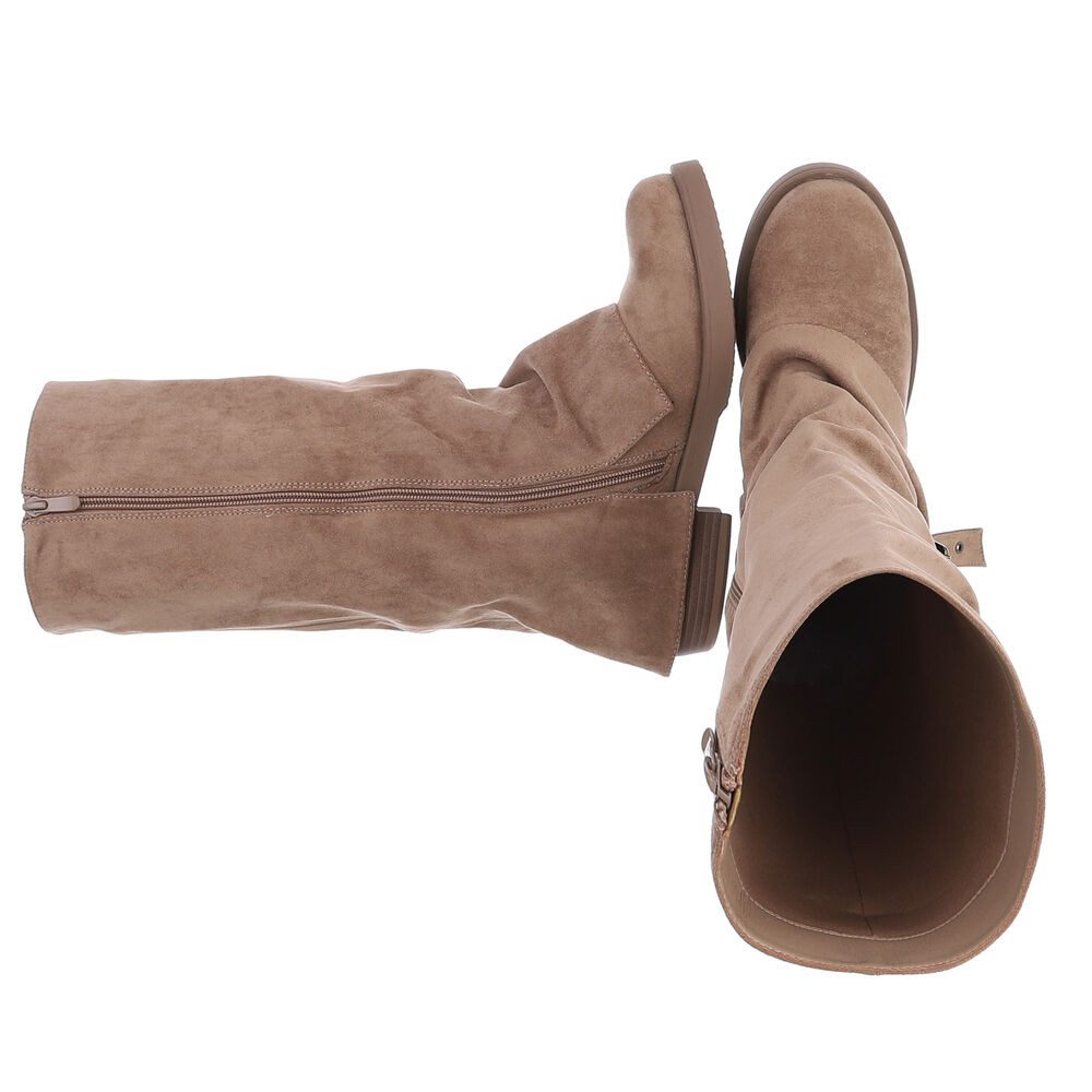 Ital-Design Elegante Damenstiefel mit Riemenverzierung für günstig online kaufen