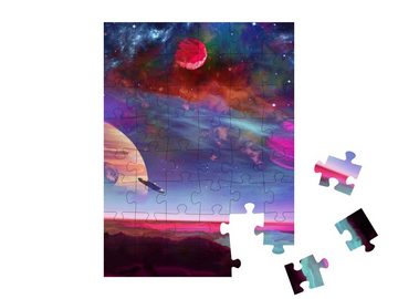 puzzleYOU Puzzle Planeten, Sterne, Galaxie, 48 Puzzleteile, puzzleYOU-Kollektionen Weltraum, Universum