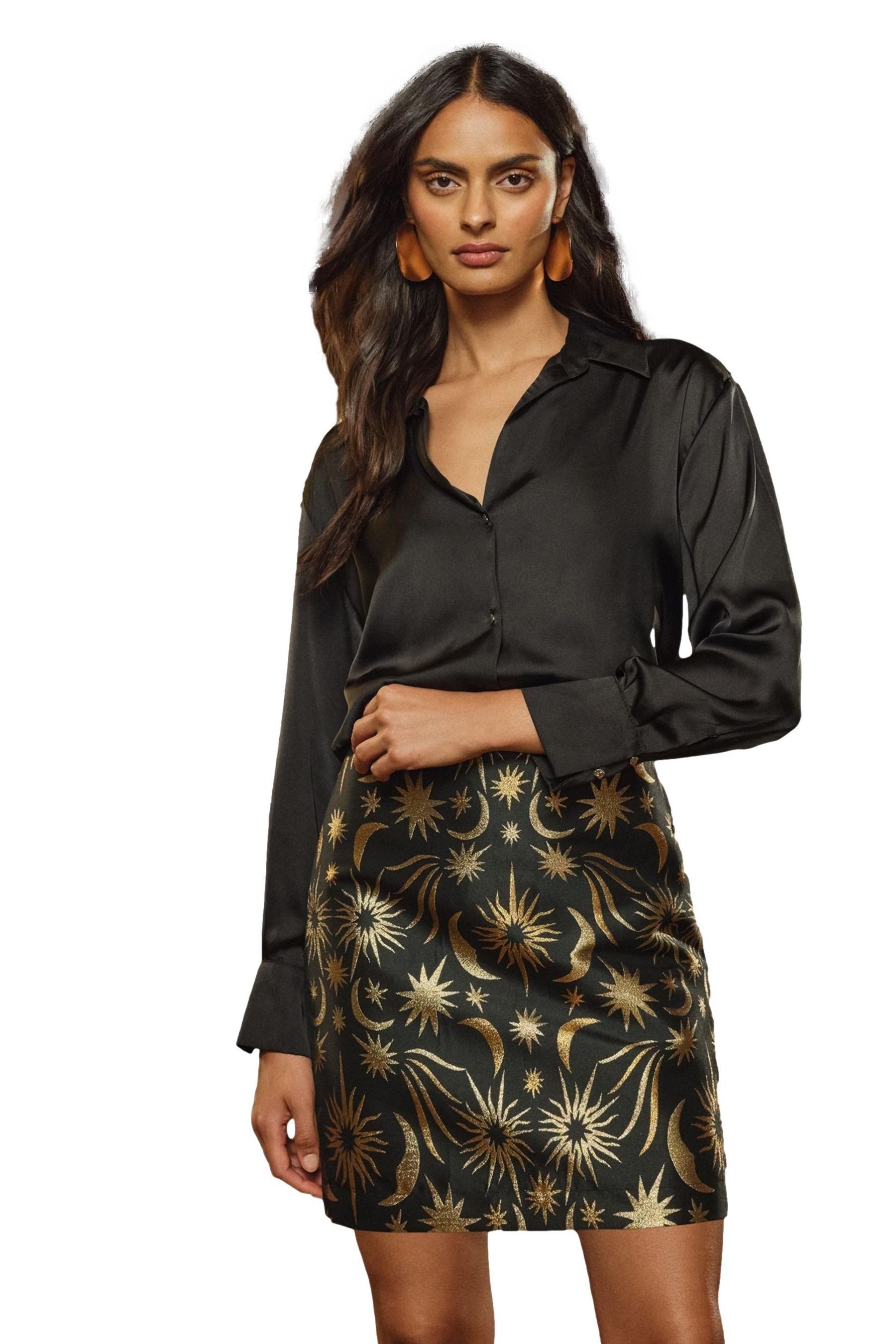 Love & Roses Minirock Love & Roses Jacquard-Minirock (1-tlg)