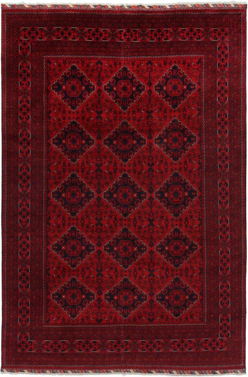Orientteppich Afghan Mauri 195x298 Handgeknüpfter Orientteppich, Nain Trading, rechteckig, Höhe: 6 mm