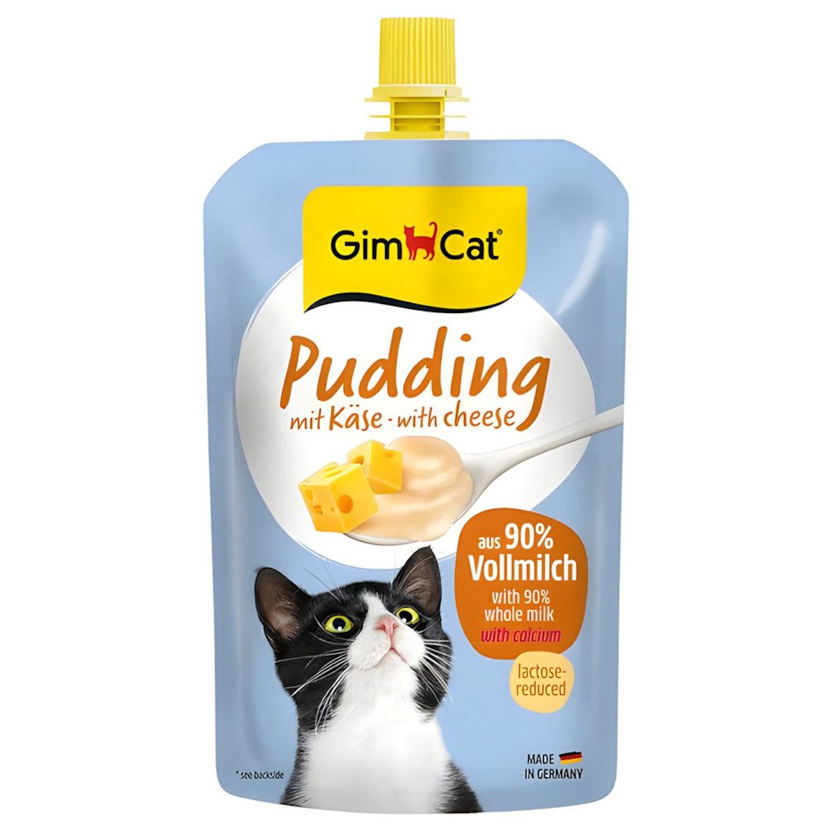 GimCat Pudding mit Käse 100 g, Snack für: Katze