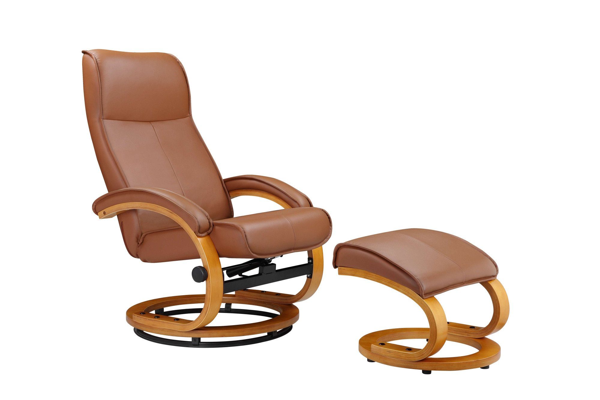OTTO home Relaxsessel mit Hocker PARIS Naturleder- OTTO. Verlässliche Qualität. (Set, 2-St., bestehend aus Sessel und Hocker), Relaxfunktion, Dreh- und Kippfunk – Bild 2 von 5
