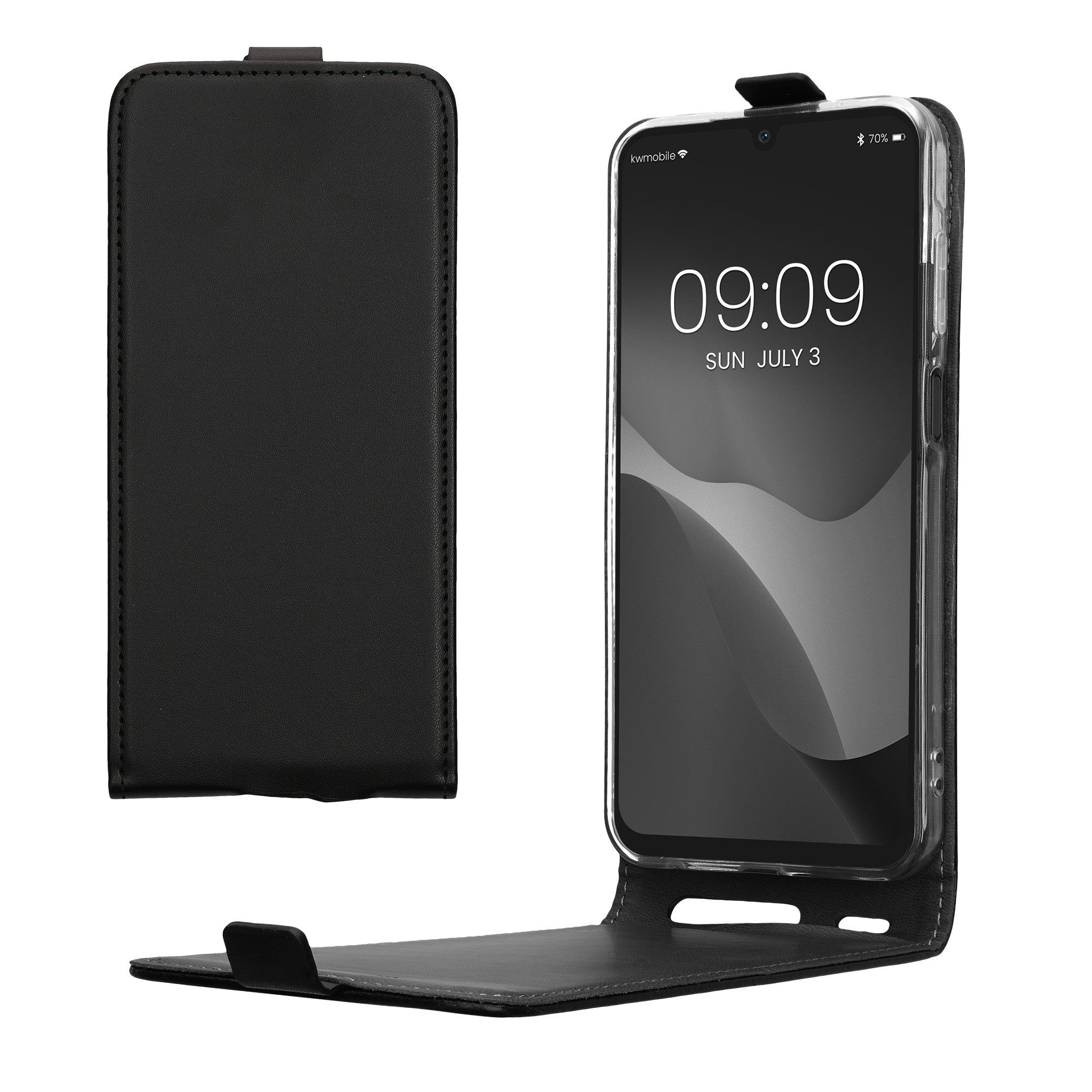 kwmobile Handyhülle Flip Schutzhülle, Handy Cover Case Schutzhülle