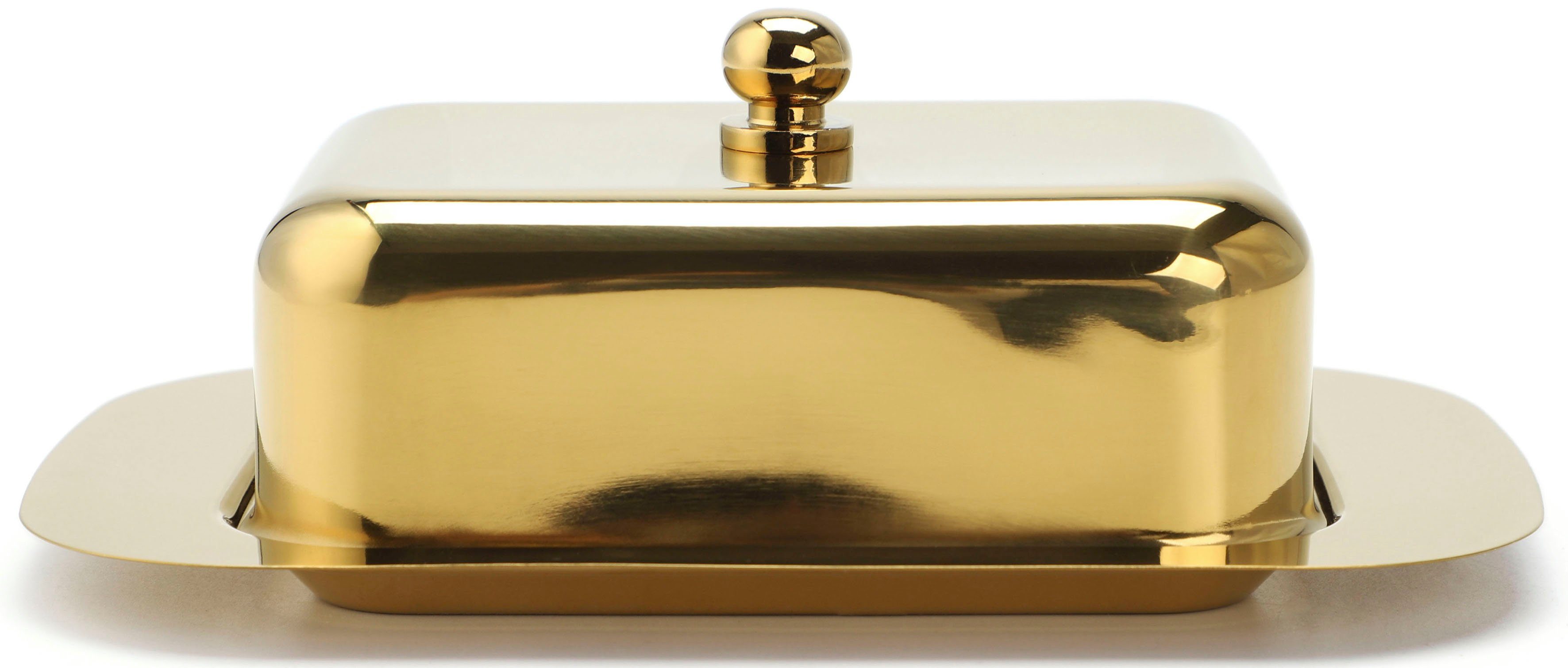 ECHTWERK Butterdose, Edelstahl 18/8, (1-tlg), Butterschale, Butterbox mit Deckel, 250 gr
