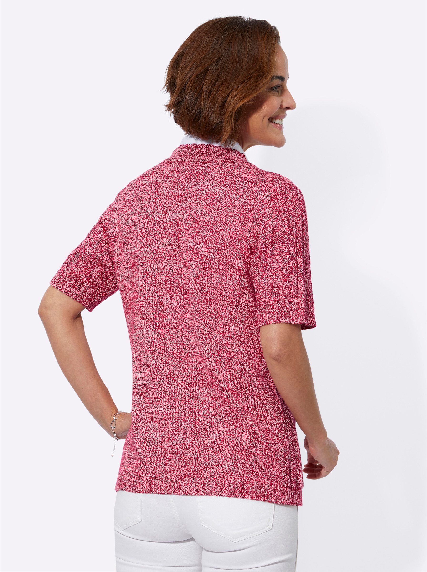 Witt Strickjacke Strickjacke Kurzarm Ajour, Jersey günstig online kaufen