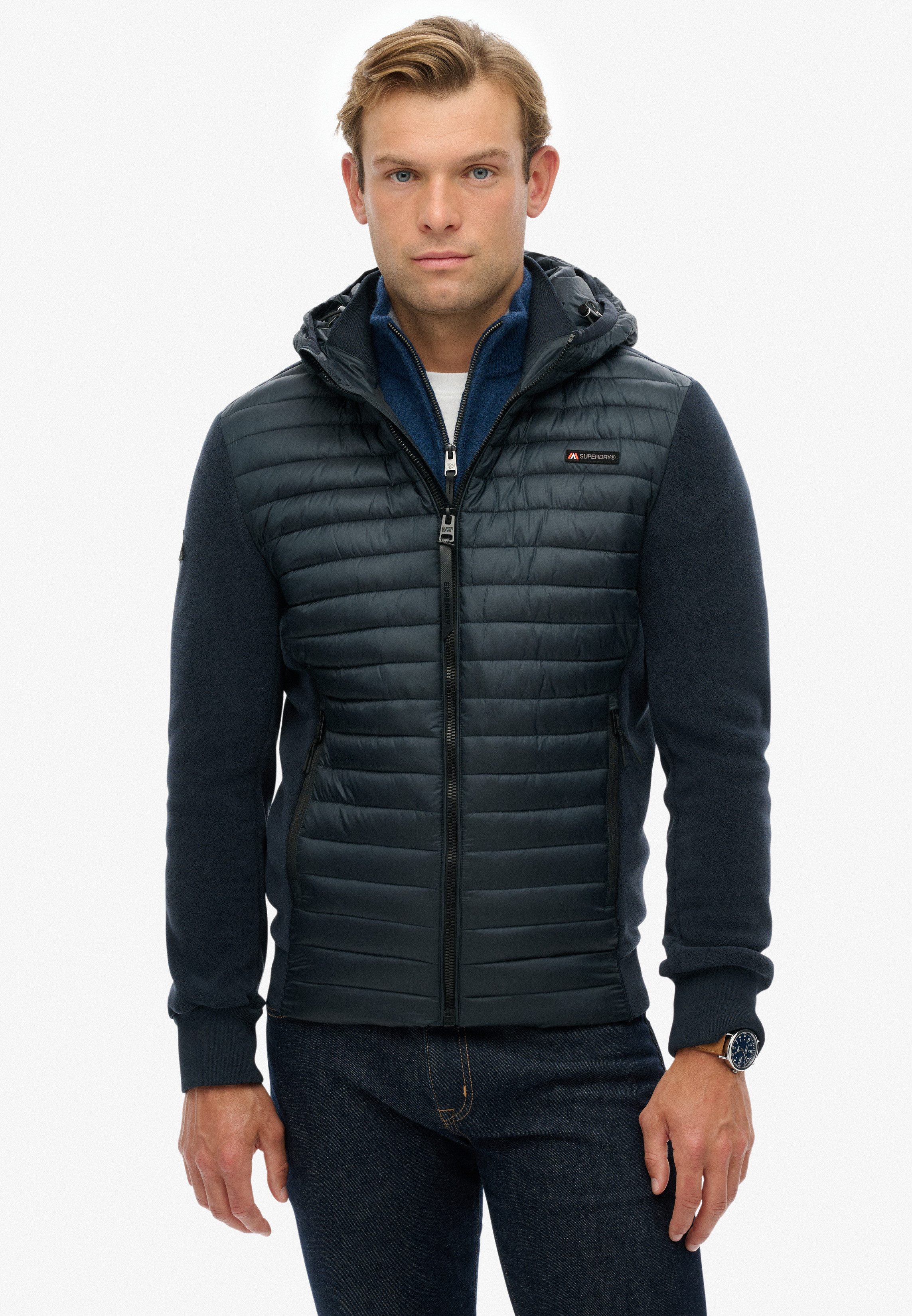 Superdry Steppjacke HOOD STORM FLEECE HYBRID JKT günstig online kaufen