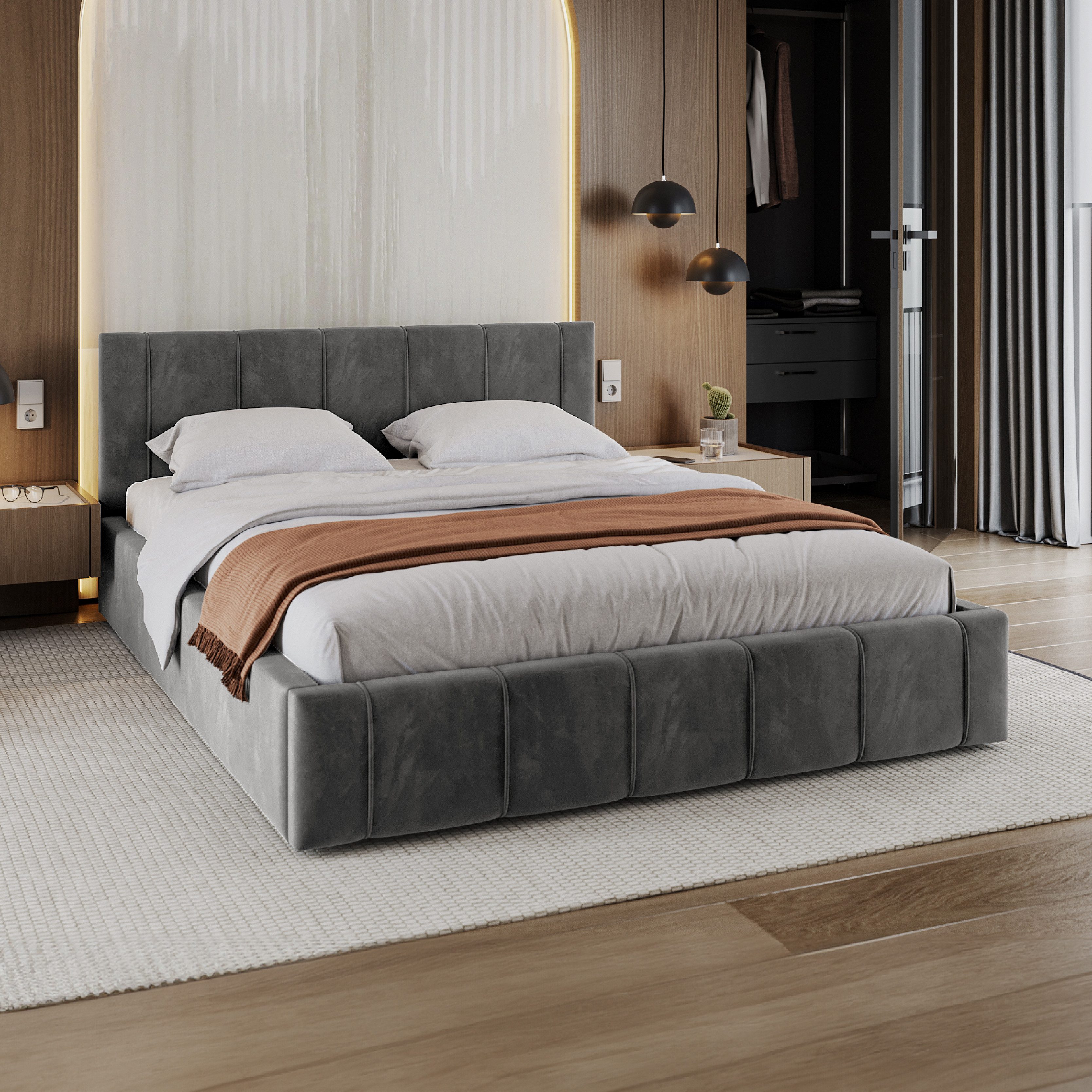 FDM Polsterbett FLORIDA Paris Bettgestell 90x200, günstig online kaufen