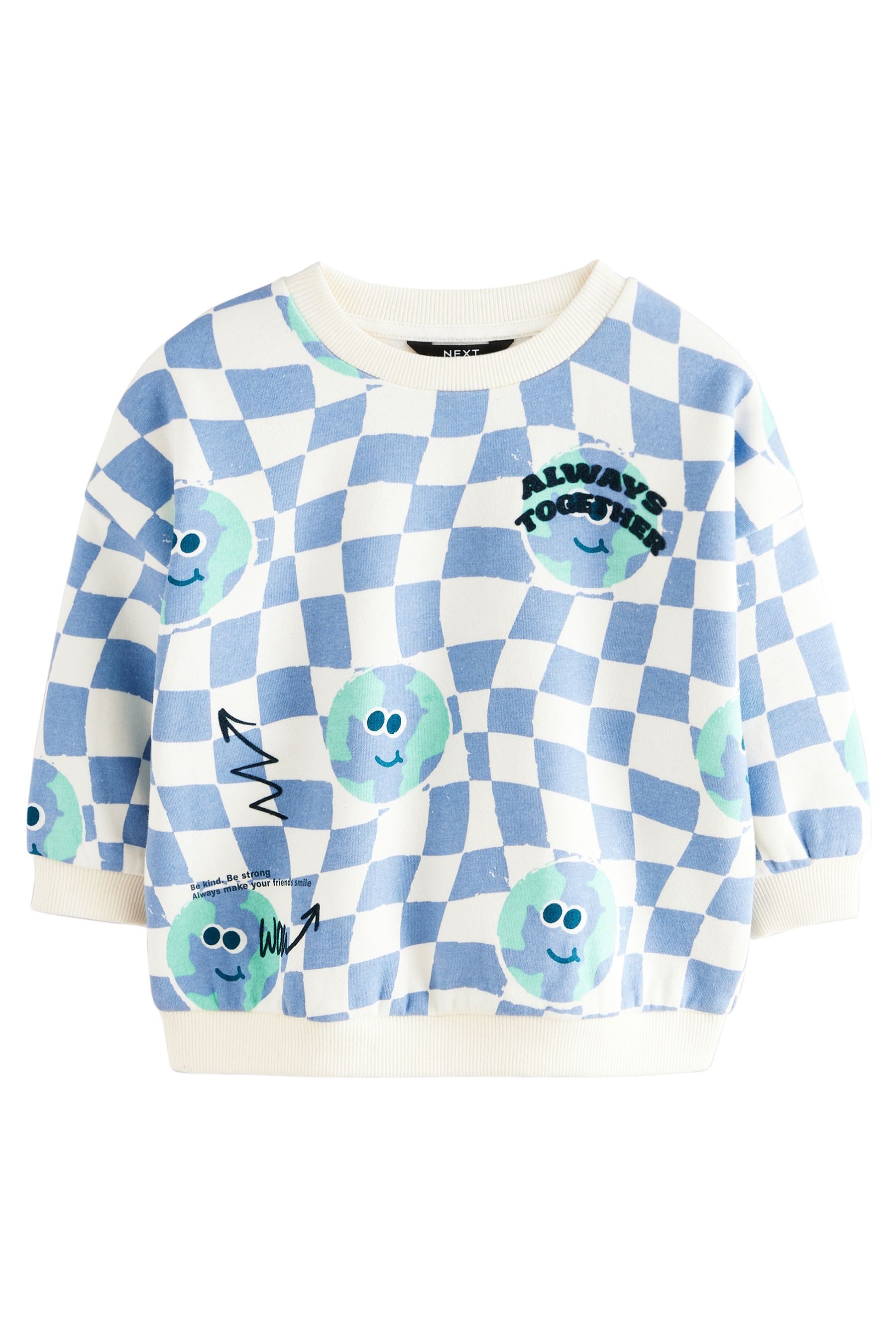 Next Sweater Gemustertes Sweatshirt aus 100 % günstig online kaufen