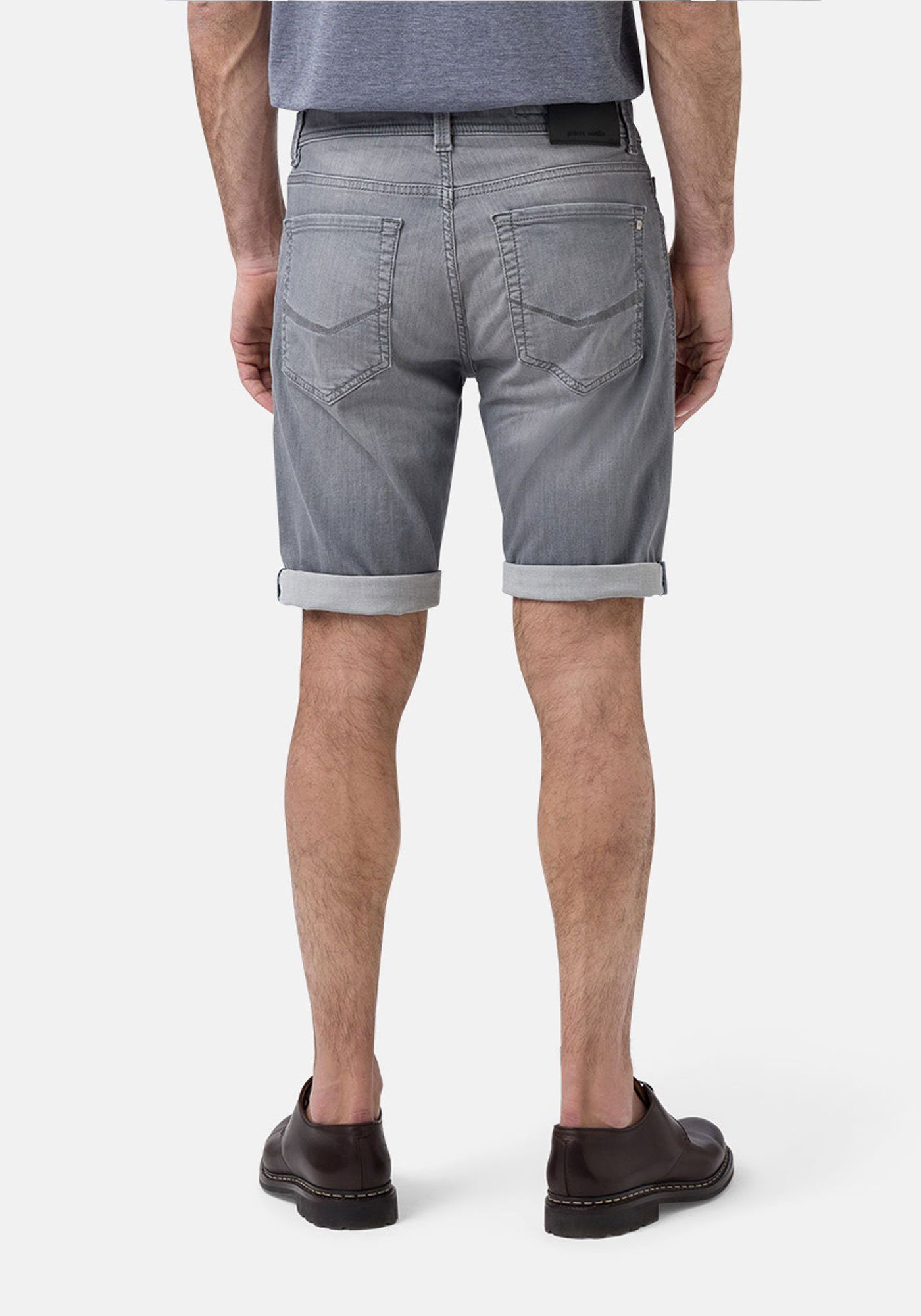 Pierre Cardin Jeansshorts Used leicht Futureflex Denim, Bermuda Lyon Grey Buffies