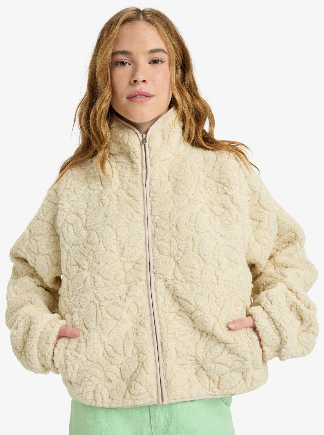 Roxy Fleecejacke BLURRY CLOUD (1-St) für kühle Tage, aus Polyester, leichte günstig online kaufen