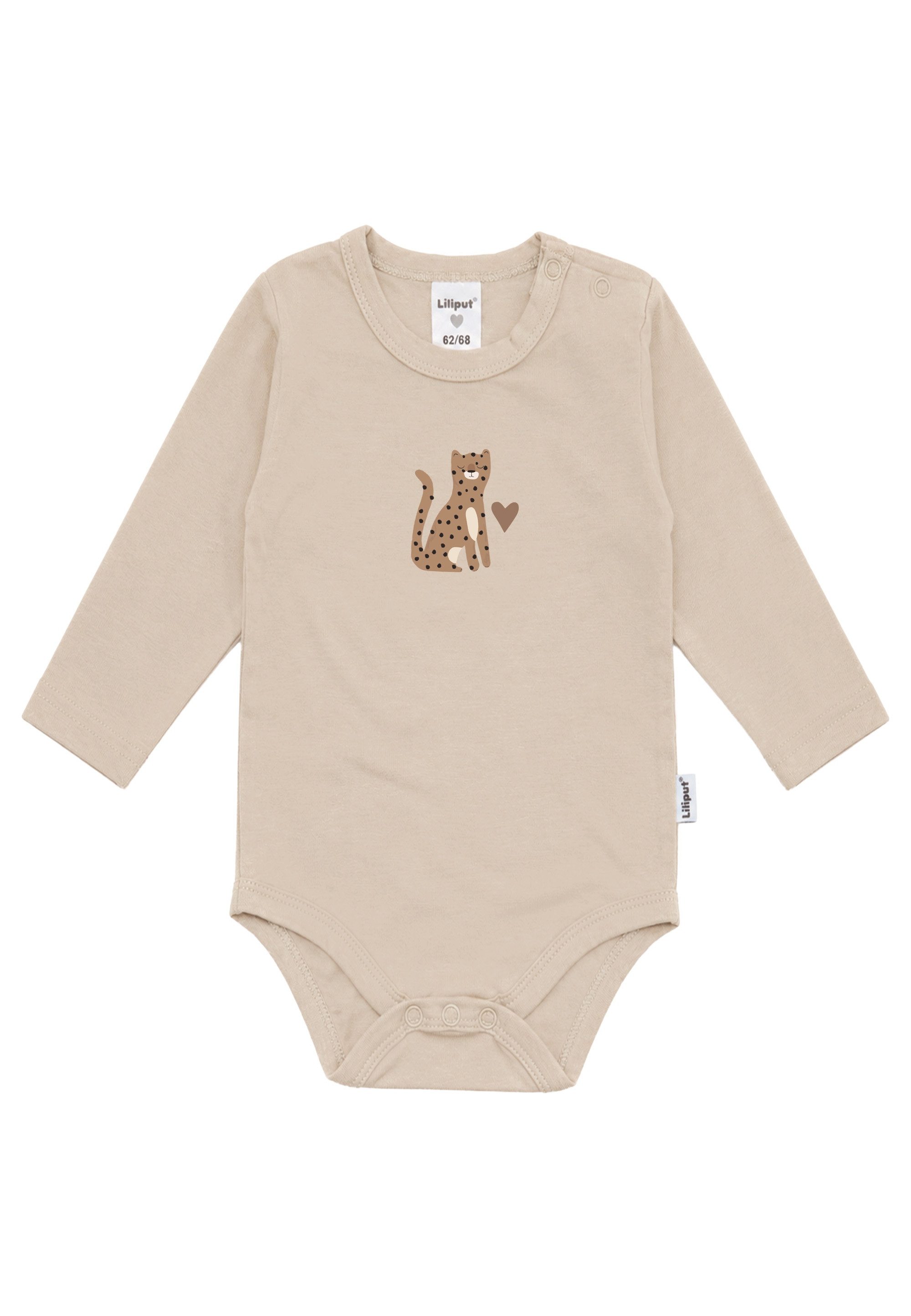 Liliput Langarmbody Leopard mit tierischem Druck