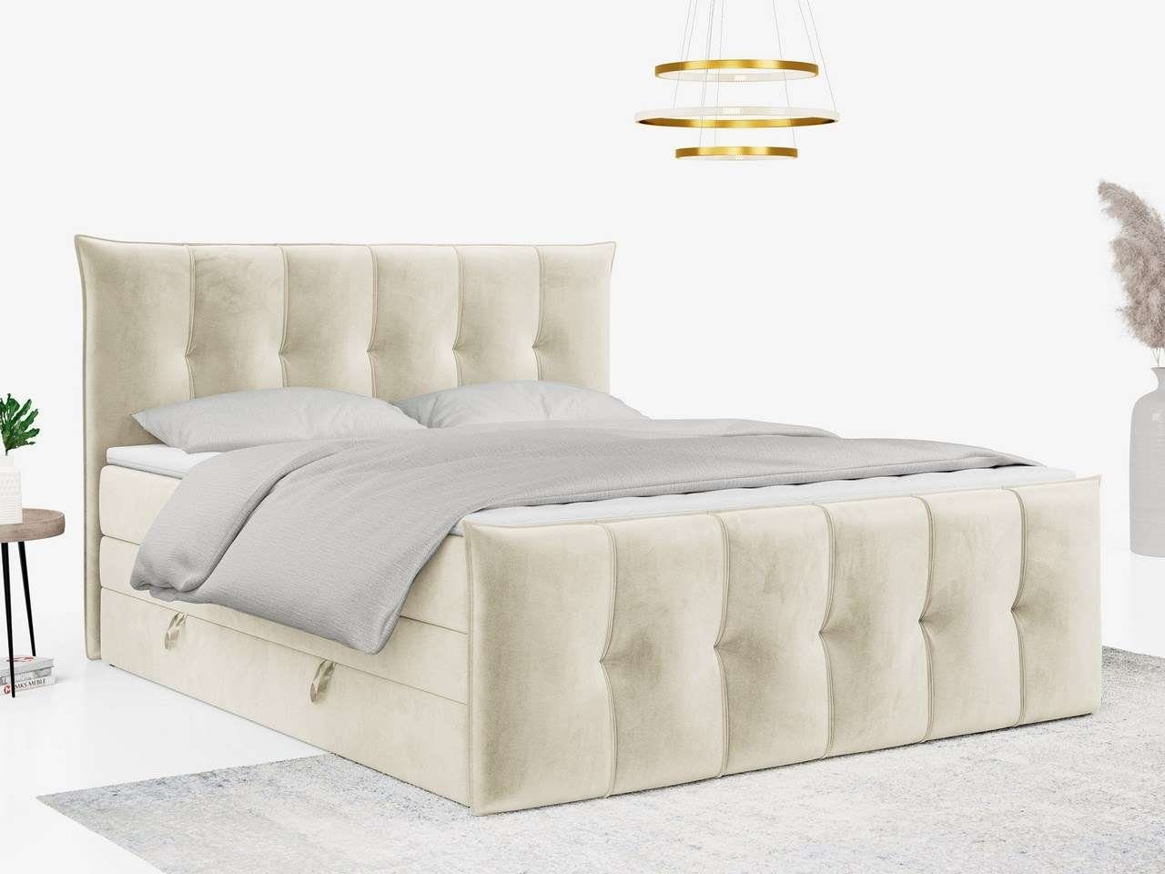 KING, Multipocket-Matratze Bettkasten MÖBEL und Matratzen Zwei 11 Boxspringbett PREMIUM und MKS - Topper