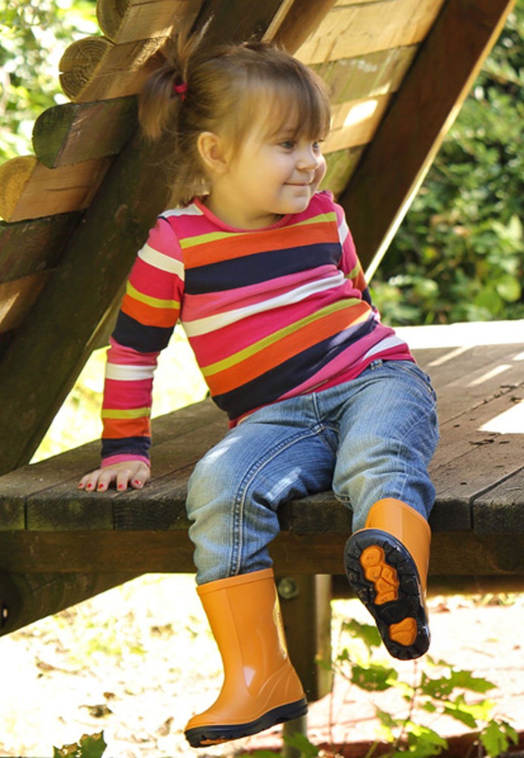 Beck Regenstiefel Basic Gummistiefel (für Mädchen und Jungen, in vielen Farben und Größen verfügbar) schmaler Schlupf-Stiefel, herausnehmbare Innensohle