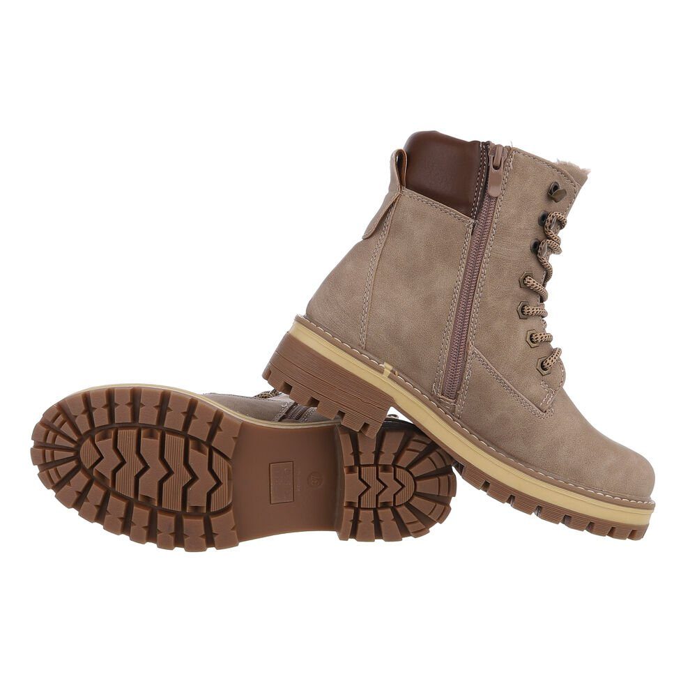 Ital-Design Damen Schnürschuhe Freizeit Schnürstiefelette (84556944) günstig online kaufen