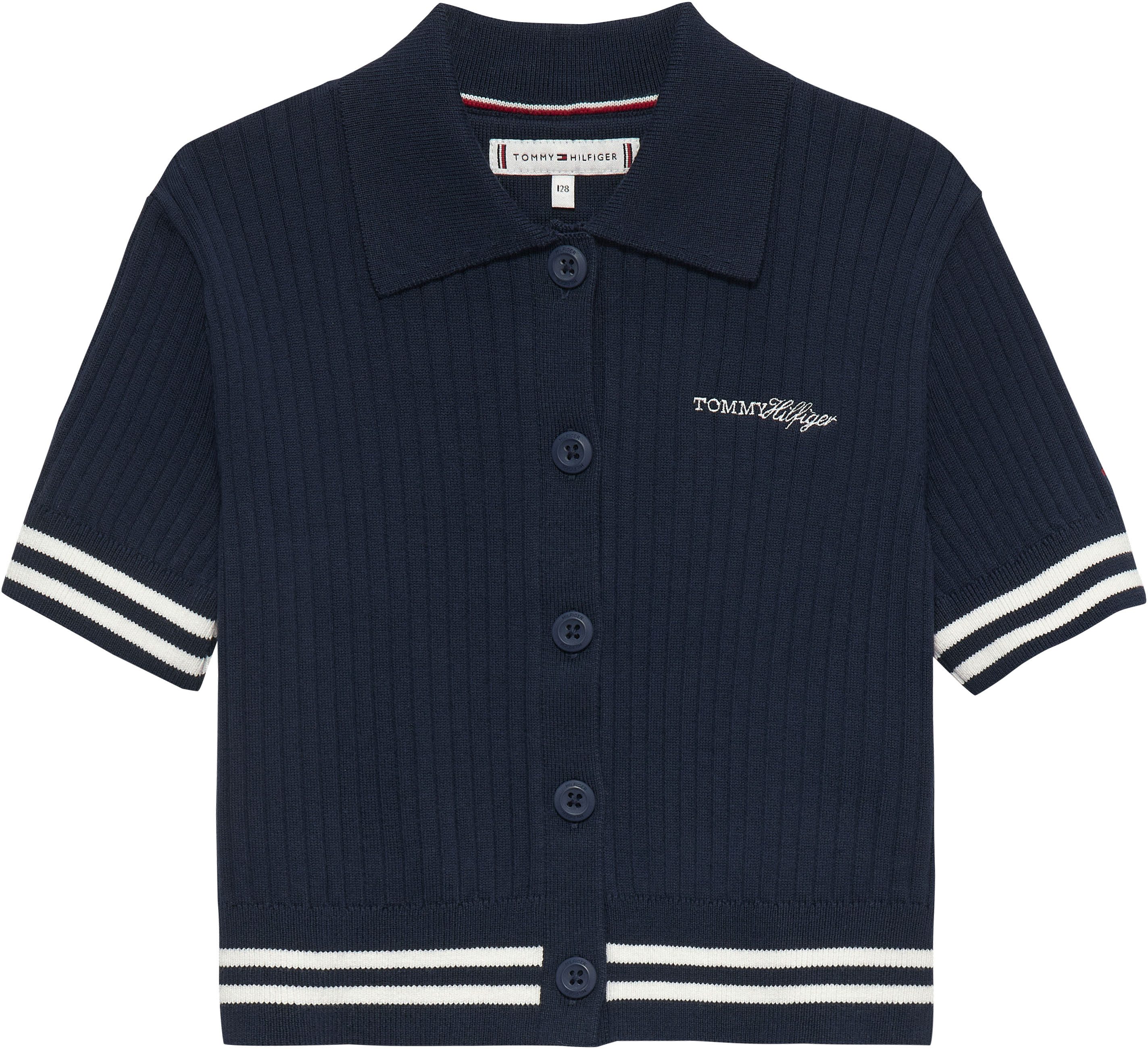 Strickjacke SWEATER RIB POLO SS
