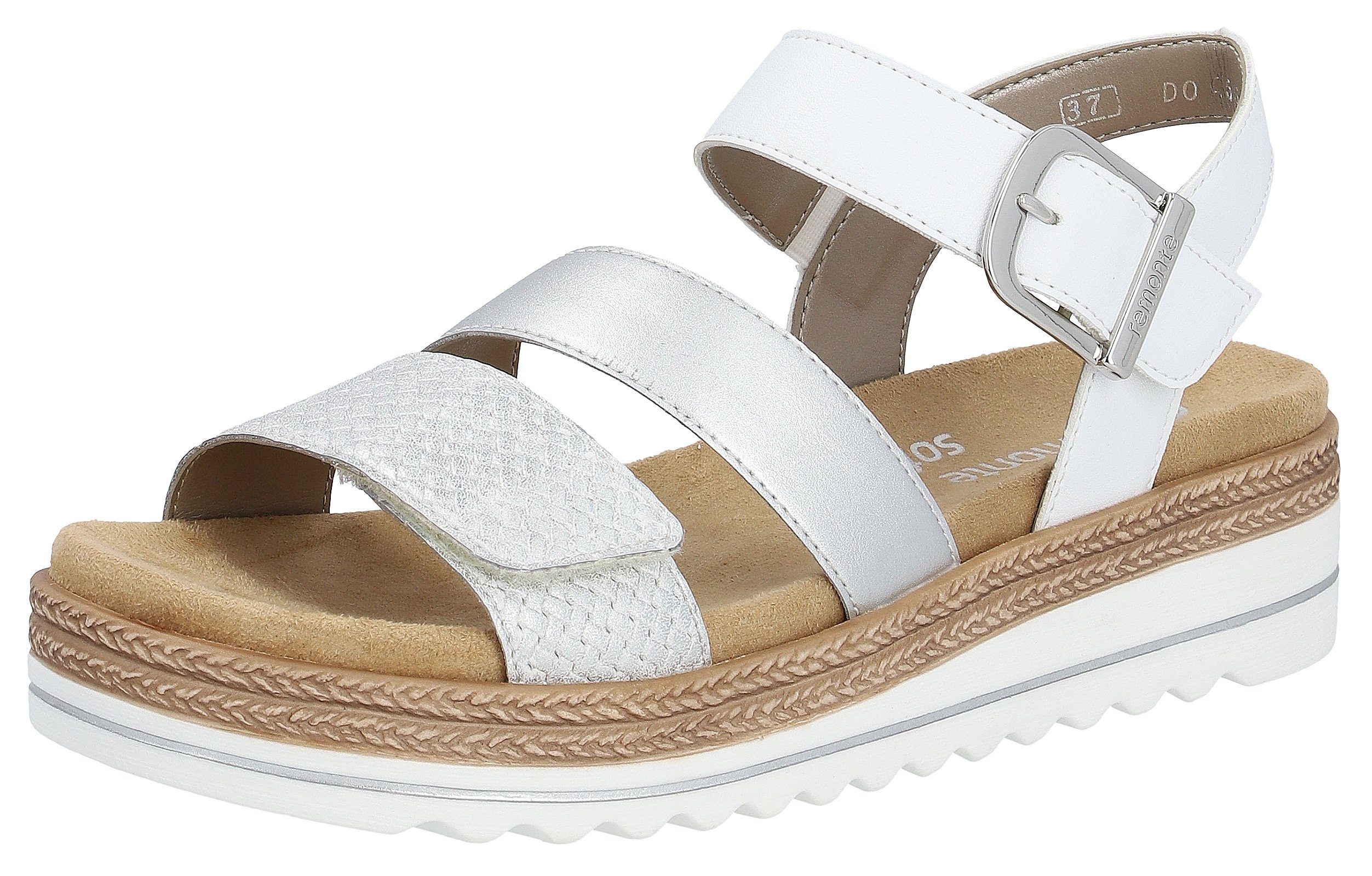 Remonte Keilsandalette Keilabsatz, Sommerschuh, Sandale in veganer Verarbei günstig online kaufen