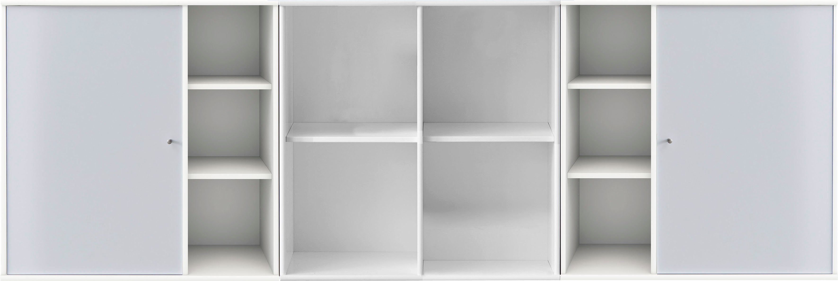 Hammel Furniture Sideboard Mistral Kubus, Kombination aus 3 Modulen, 2 Türen, Wandmontage/stehend, Breite: 207cm