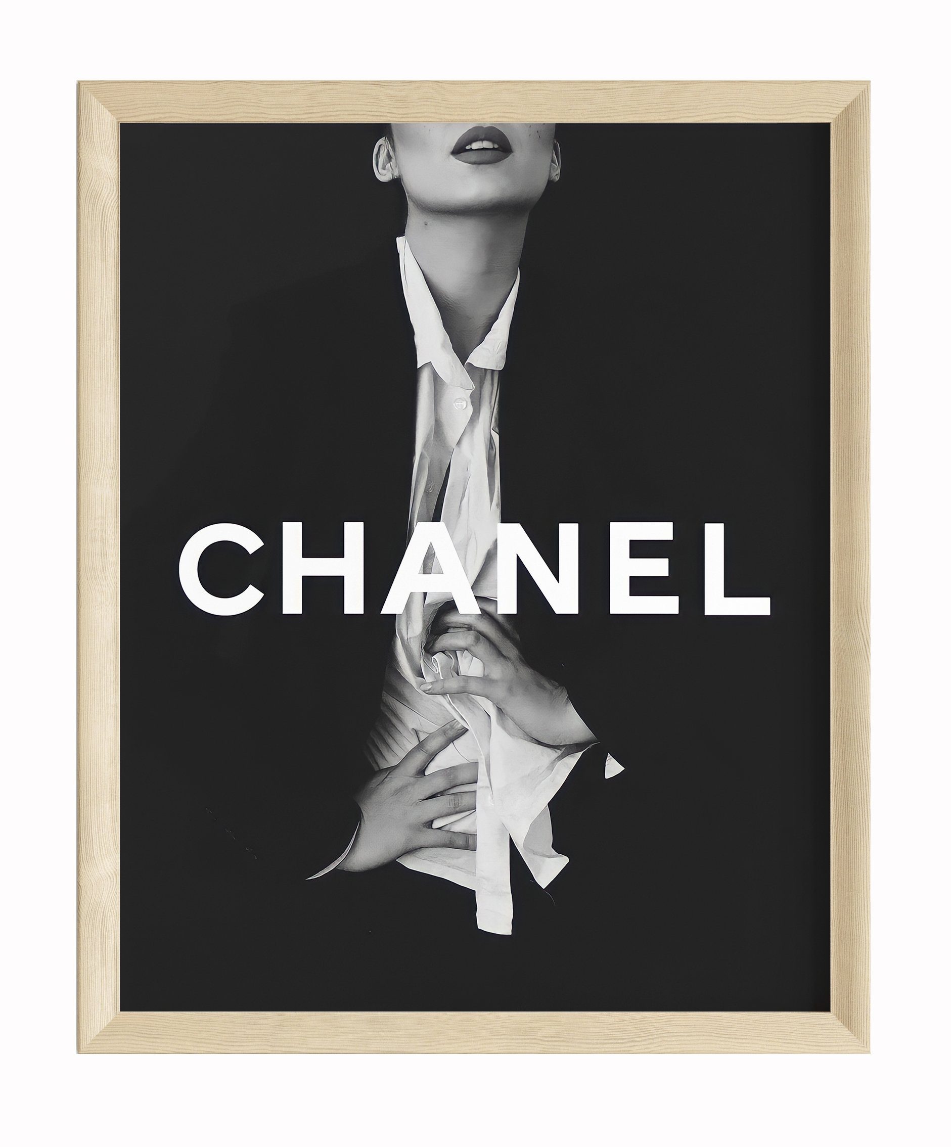 JUSTGOODMOOD Poster Premium ® Chanel Poster · ohne Rahmen, Poster in verschiedenen Größen verfügbar