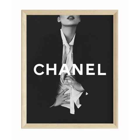 JUSTGOODMOOD Poster Premium ® Chanel Poster · ohne Rahmen, Poster in verschiedenen Größen verfügbar