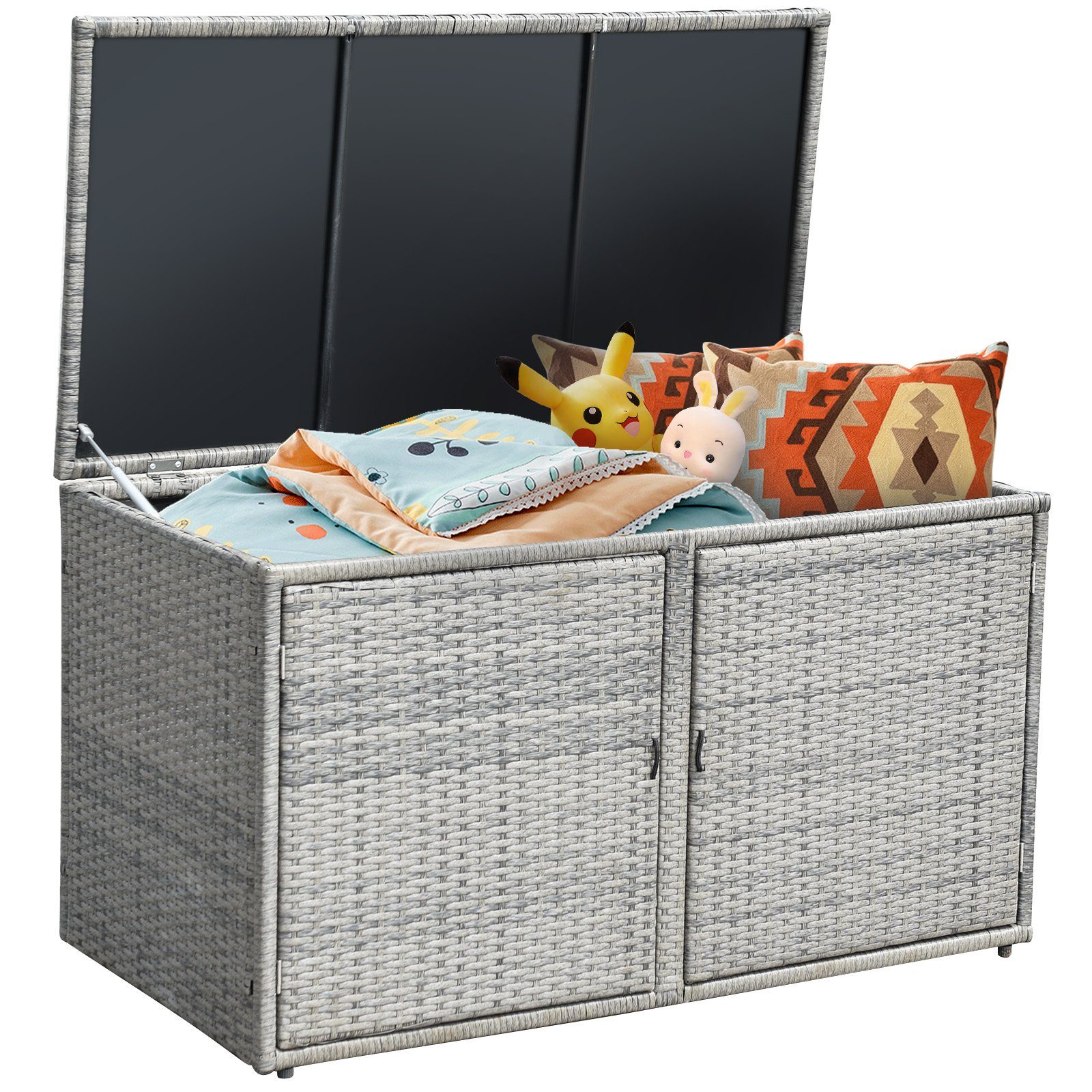 Auflagenbox Rattan Sitzbank 335L