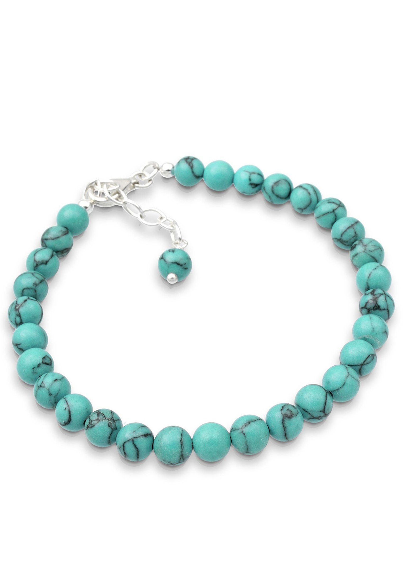 Elli Armband Türkis Edelstein Kugeln Howlith 925 Silber günstig online kaufen
