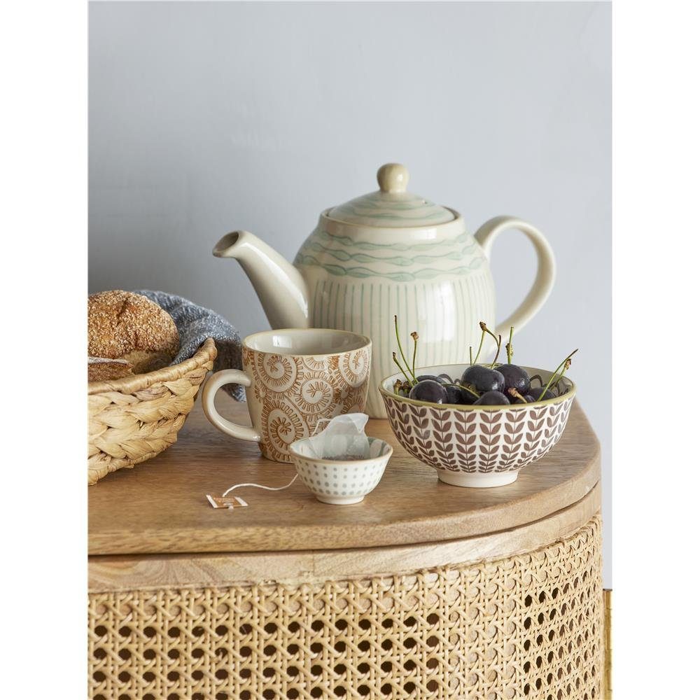 Bloomingville Tasse Maple, Steingut, Orange Kringel 200 ml Kaffeetasse Teetasse dänisches Design