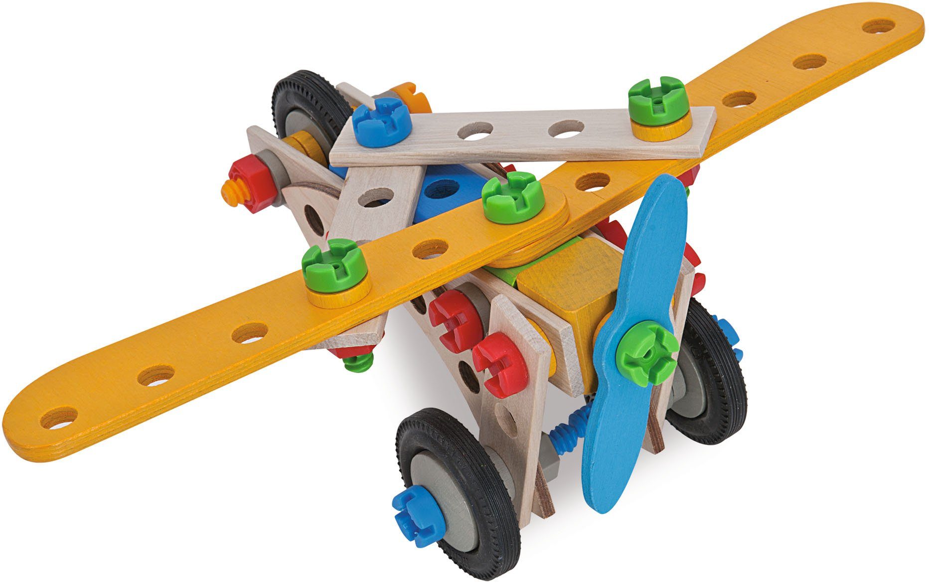 Eichhorn Constructor Kranwagen, 70tlg. Konstruktionsspielsteine, (70 St), Made in Germany