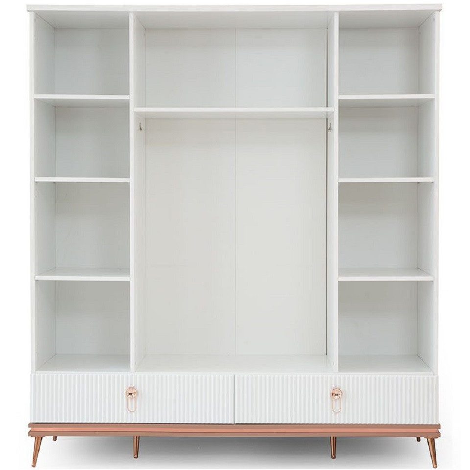 Xlmoebel Kleiderschrank Moderner Holzschrank mit Glasfront für das Kinderzimmer (1-St., Kleiderschrank) Hergestellt in Europa