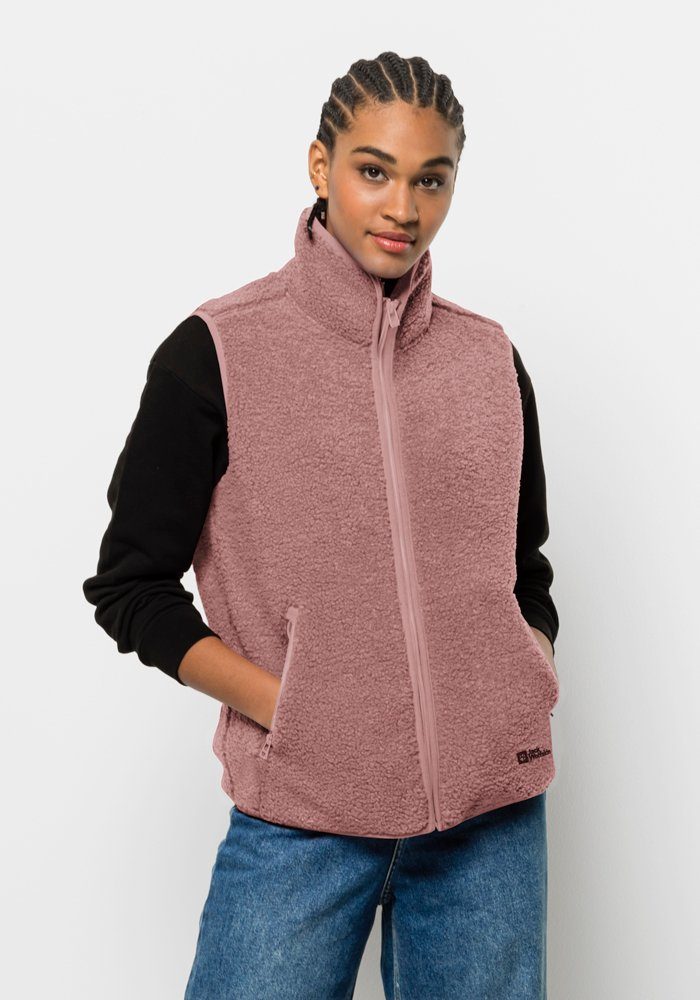 Wolfskin W HIGH afterglow Jack CURL VEST Fleeceweste