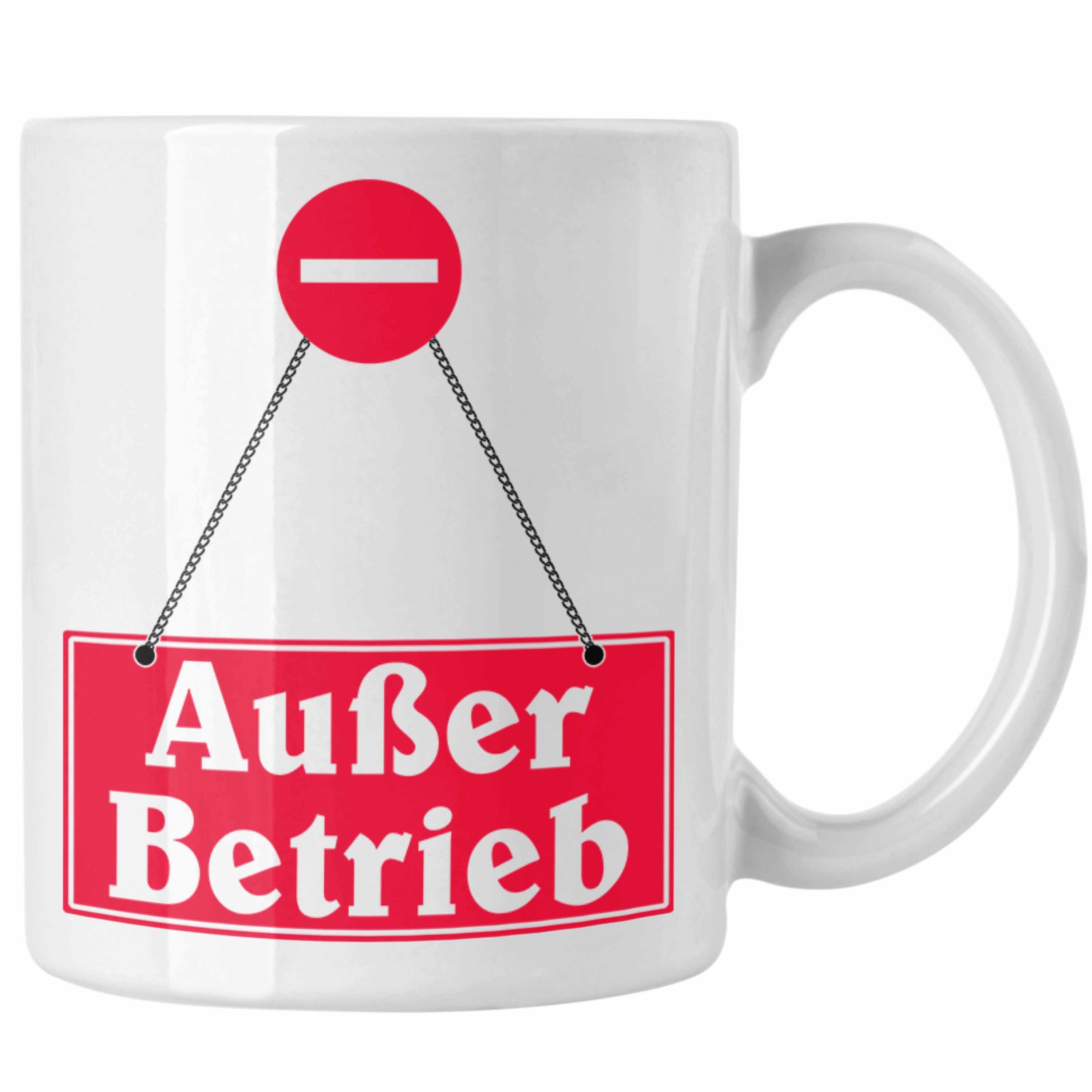Trendation Tasse Außer K Becher Geschenk Weiss Kollegin Tasse für Betrieb Kaffeetasse Lustige
