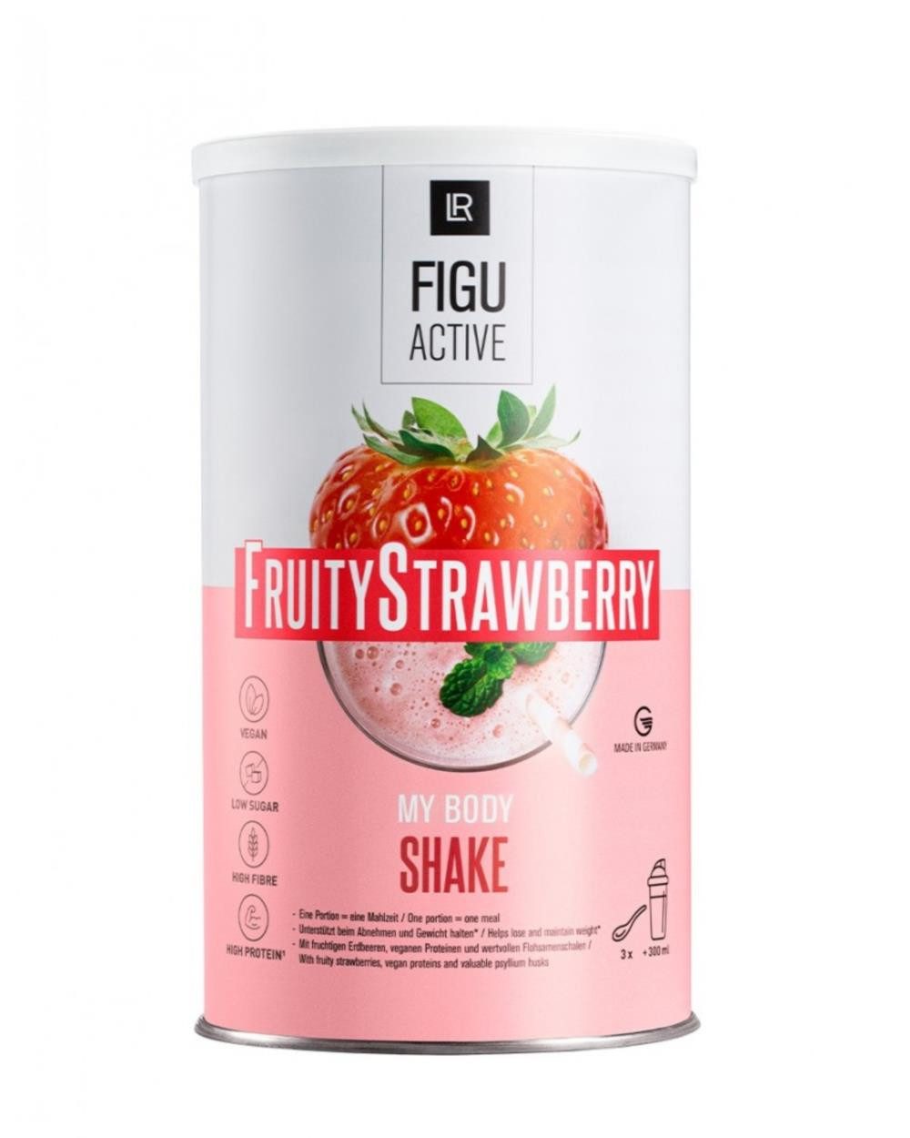 LR LR FIGUACTIVE Fruity Strawberry Shake (Erdbeergeschmack) 496 g Pulver, 1 er Packung à