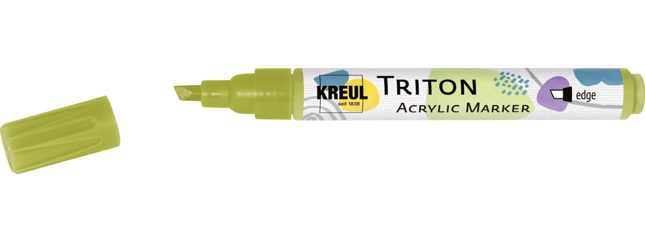 olivgrün Triton Acrylic Flachpinsel Kreul Kreul hell Marker Paint