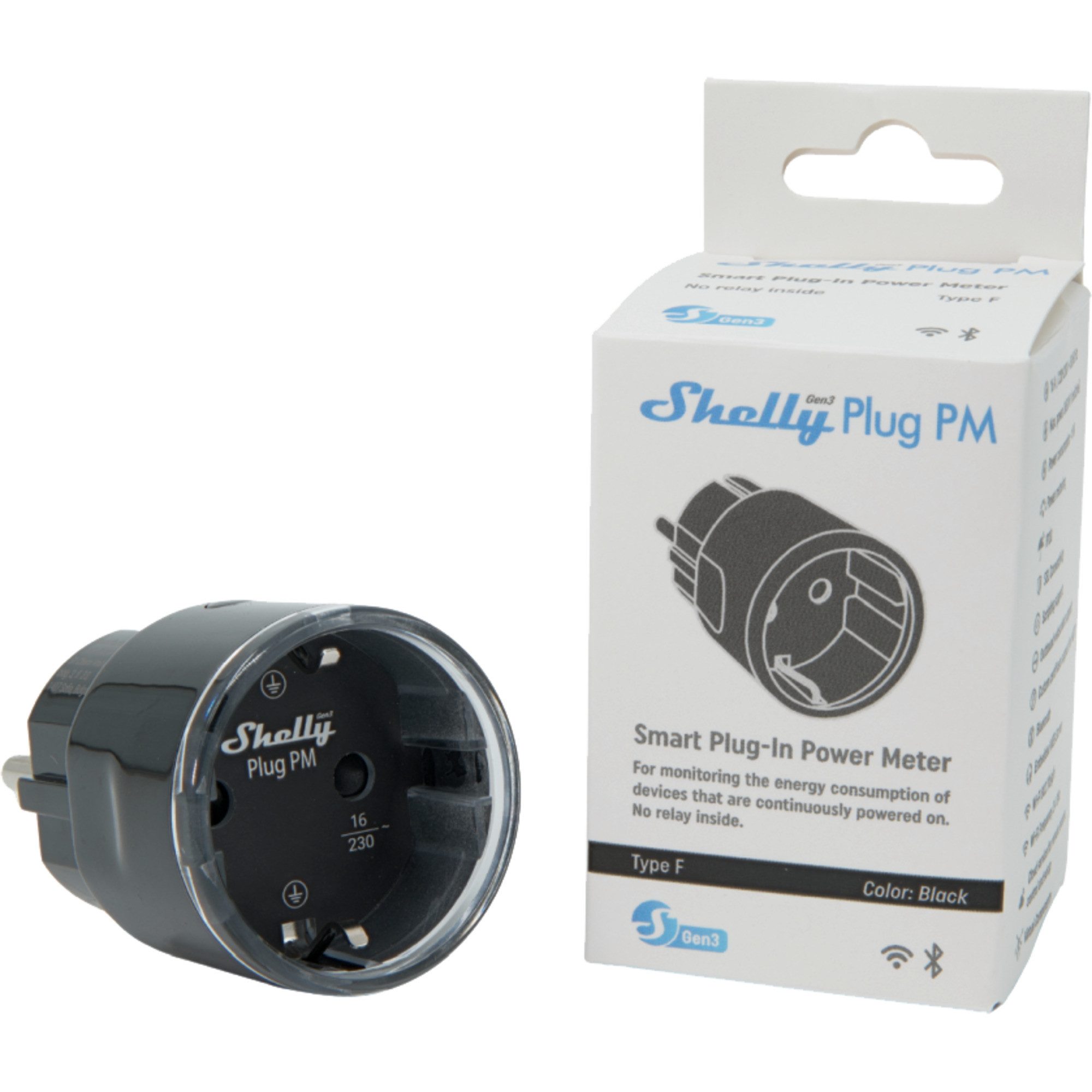 Shelly Steckdose Shelly Plug PM Gen3, Stecker