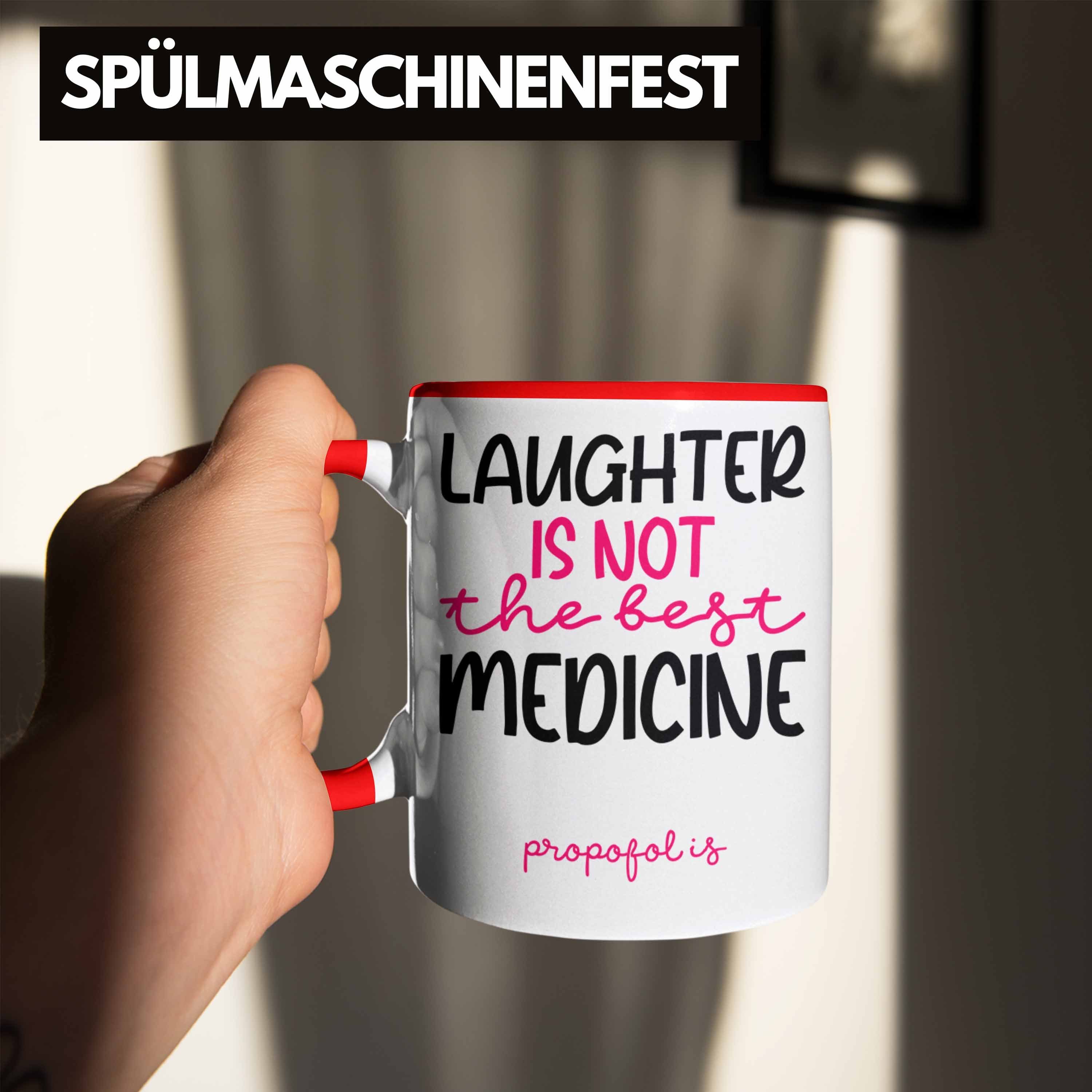 Medizin Trendation Rot Tasse Tasse Propofol Geschenki Frauen Anästhesie Spruch Geschenk für