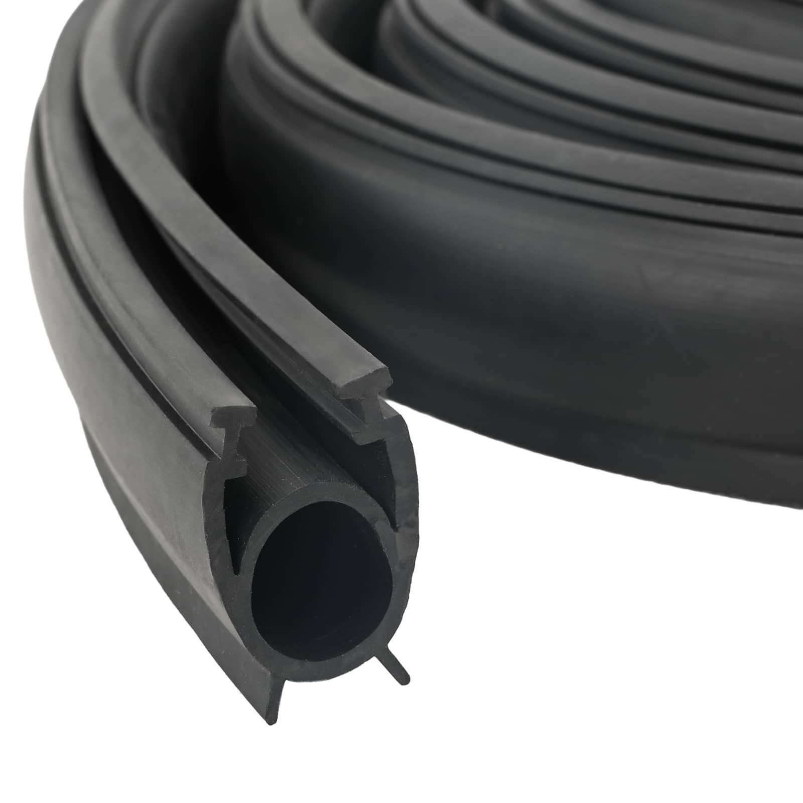 vidaXL Türbeschlag Garage Türdichtung Schwarz 41 x 33 mm 5,5 m PVC (1 St)